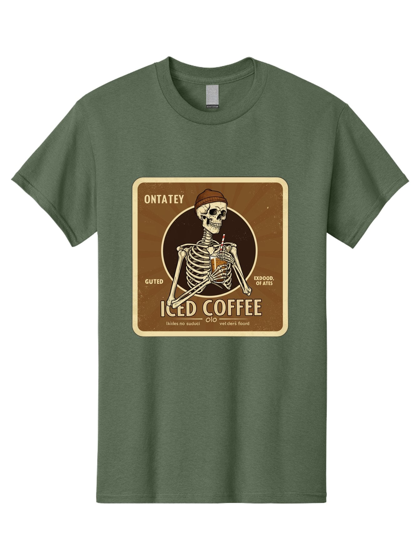 Iced-Coffee Men'S Graphic Tee, 100% Cotton, Comfortable Casual Summer Wear, Machine Washable, Vintage Camera, Old Camera, Antique Camera, Black Camera, Classic Photography, Photography Equipment, Nostalgic Device, Film Camera, Camera Art Bak770 8