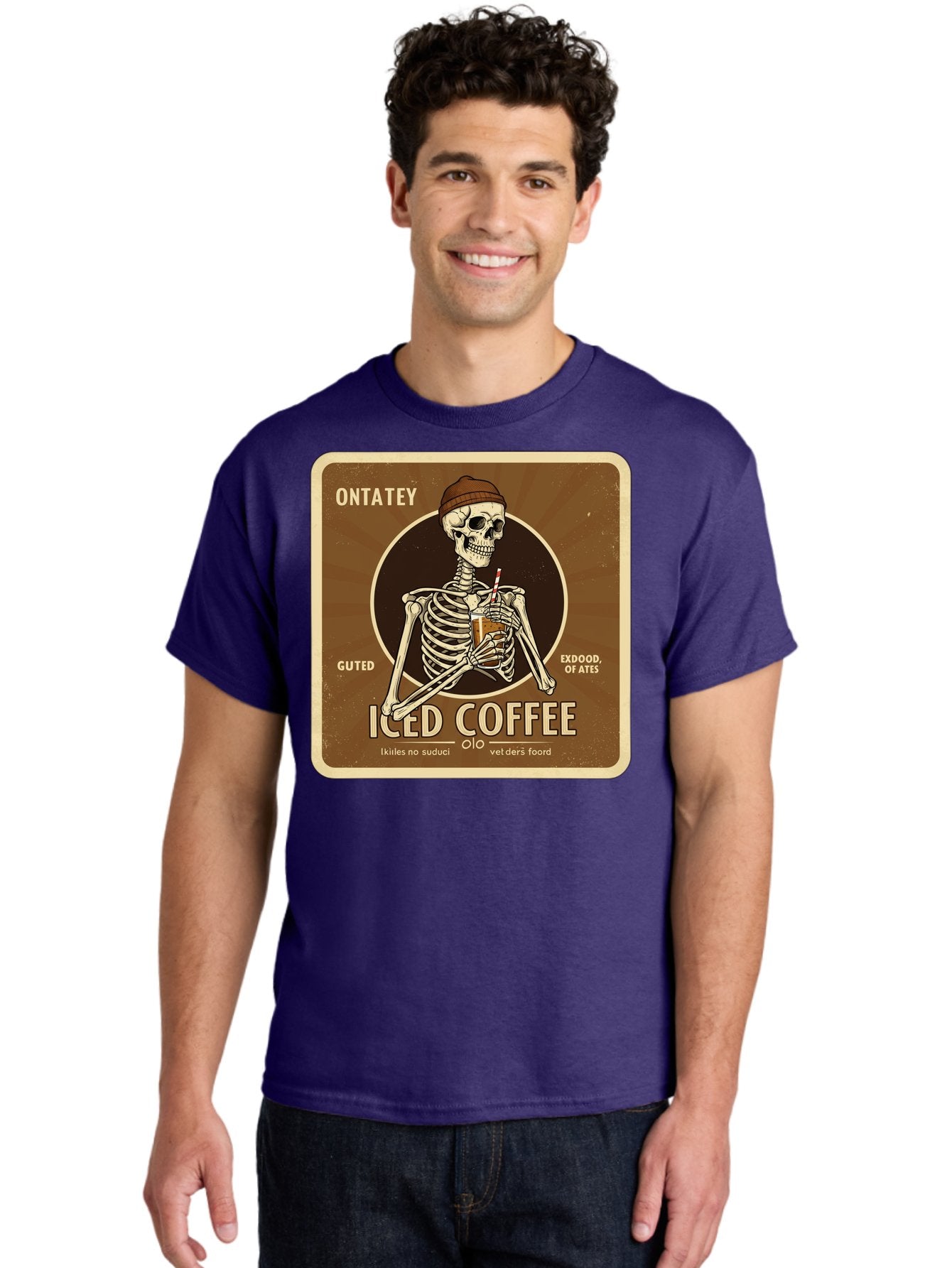 Iced-Coffee Men'S Graphic Tee, 100% Cotton, Comfortable Casual Summer Wear, Machine Washable, Vintage Camera, Old Camera, Antique Camera, Black Camera, Classic Photography, Photography Equipment, Nostalgic Device, Film Camera, Camera Art Bak770 27