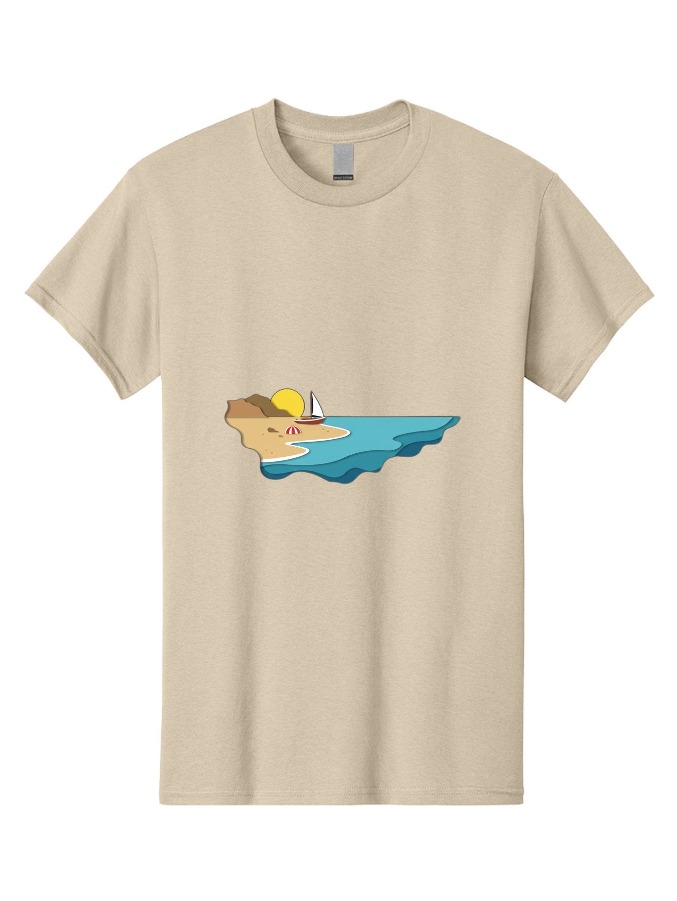 Island-With-Sailboat Men'S Graphic Tee, 100% Cotton, Comfortable Casual Summer Wear, Machine Washable, Vintage Camera, Old Camera, Antique Camera, Black Camera, Classic Photography, Photography Equipment, Nostalgic Device, Film Camera, Bak771 13