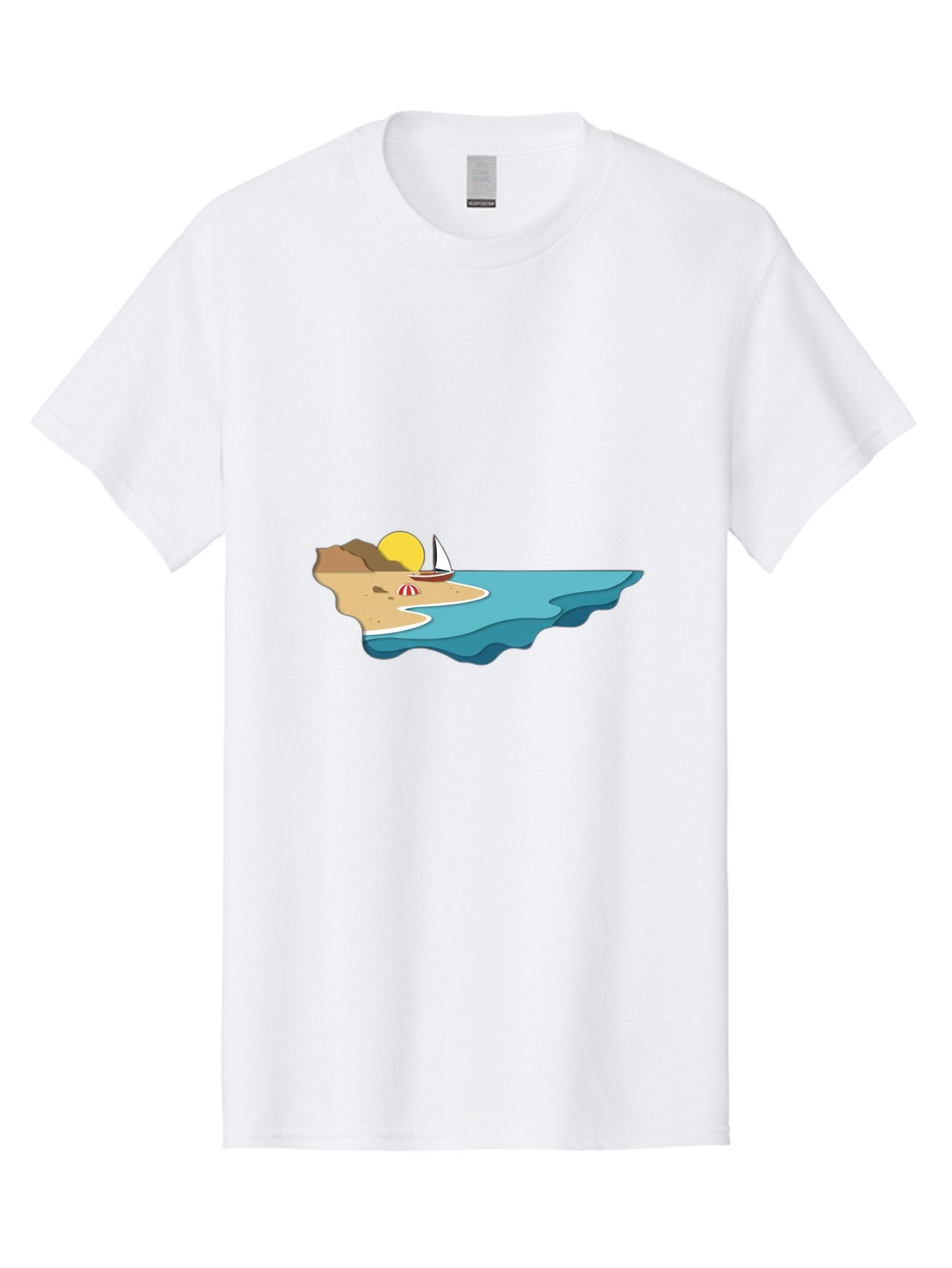 Island-With-Sailboat Men'S Graphic Tee, 100% Cotton, Comfortable Casual Summer Wear, Machine Washable, Vintage Camera, Old Camera, Antique Camera, Black Camera, Classic Photography, Photography Equipment, Nostalgic Device, Film Camera, Bak771 6