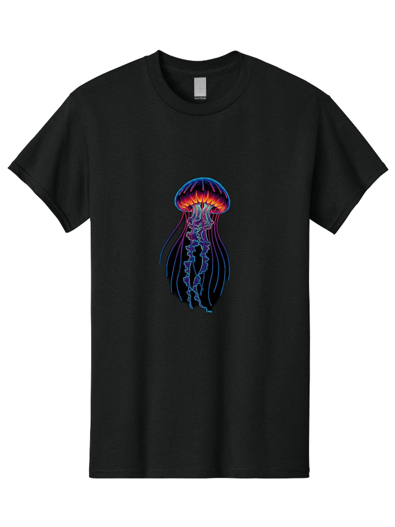 Jellyfish-Illustration Men'S Graphic Tee, 100% Cotton, Comfortable Casual Summer Wear, Machine Washable, Vintage Camera, Old Camera, Antique Camera, Black Camera, Classic Photography, Photography Equipment, Nostalgic Device, Film Camera, Bak773 7