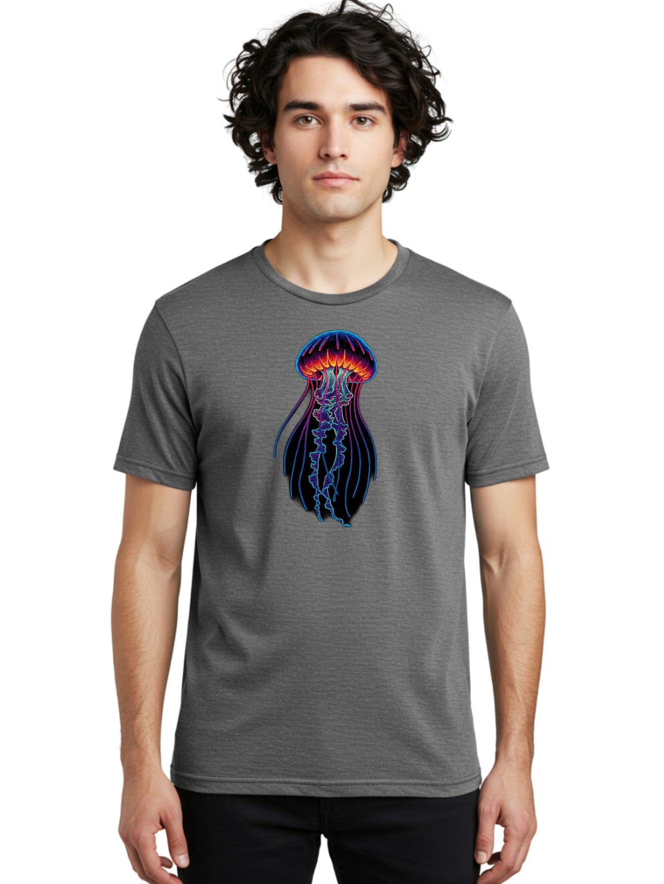 Jellyfish-Illustration Men'S Graphic Tee, 100% Cotton, Comfortable Casual Summer Wear, Machine Washable, Vintage Camera, Old Camera, Antique Camera, Black Camera, Classic Photography, Photography Equipment, Nostalgic Device, Film Camera, Bak773 23