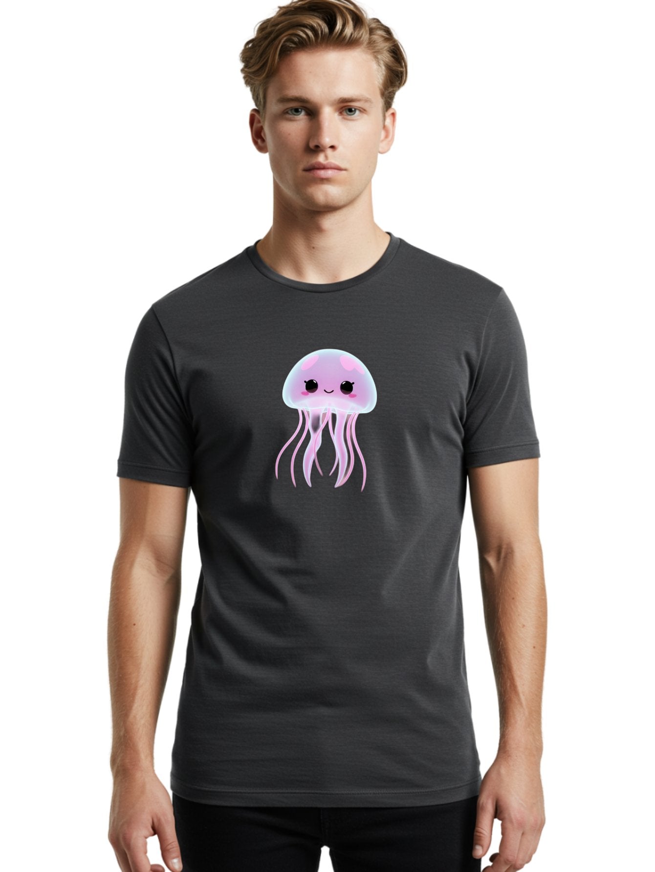 Jellyfish Men'S Graphic Tee, 100% Cotton, Comfortable Casual Summer Wear, Machine Washable, Vintage Camera, Old Camera, Antique Camera, Black Camera, Classic Photography, Photography Equipment, Nostalgic Device, Film Camera, Camera Art Bak774 18