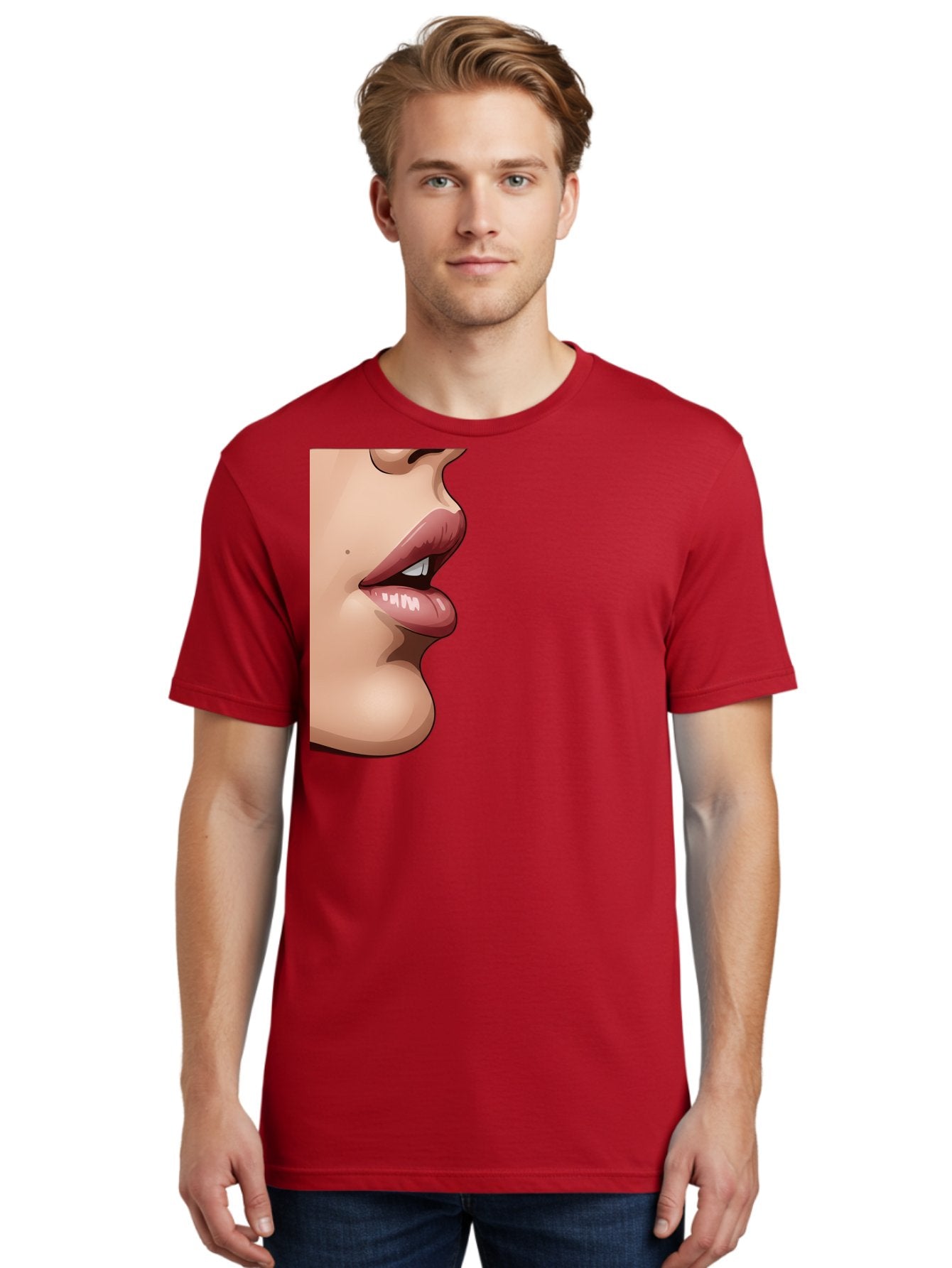 Kissing-Lips Men'S Graphic Tee, 100% Cotton, Comfortable Casual Summer Wear, Machine Washable, Vintage Camera, Old Camera, Antique Camera, Black Camera, Classic Photography, Photography Equipment, Nostalgic Device, Film Camera, Camera Art Bak777 22