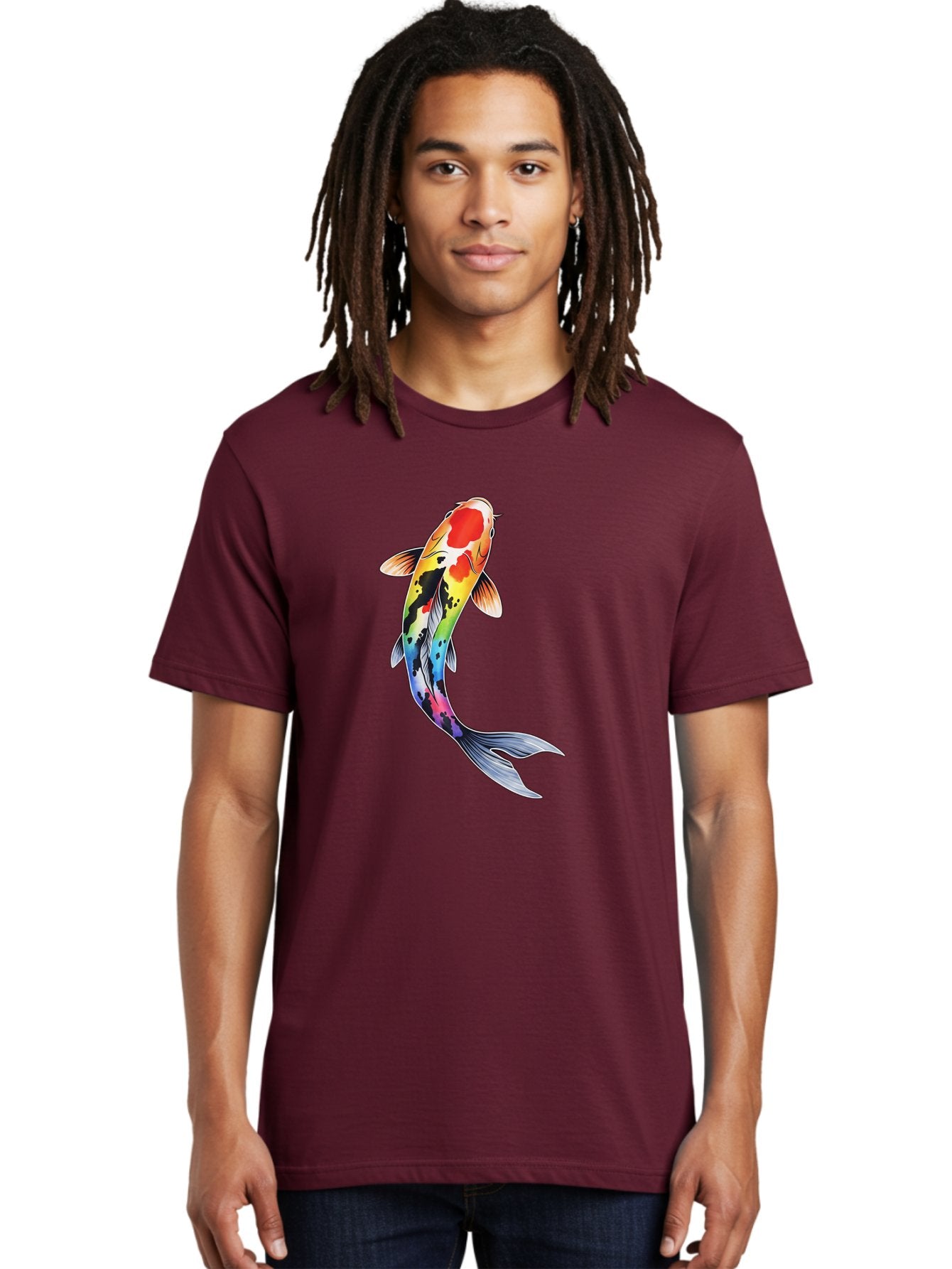 Koi-Fish-1 Men'S Graphic Tee, 100% Cotton, Comfortable Casual Summer Wear, Machine Washable, Vintage Camera, Old Camera, Antique Camera, Black Camera, Classic Photography, Photography Equipment, Nostalgic Device, Film Camera, Camera Art Bak781 18