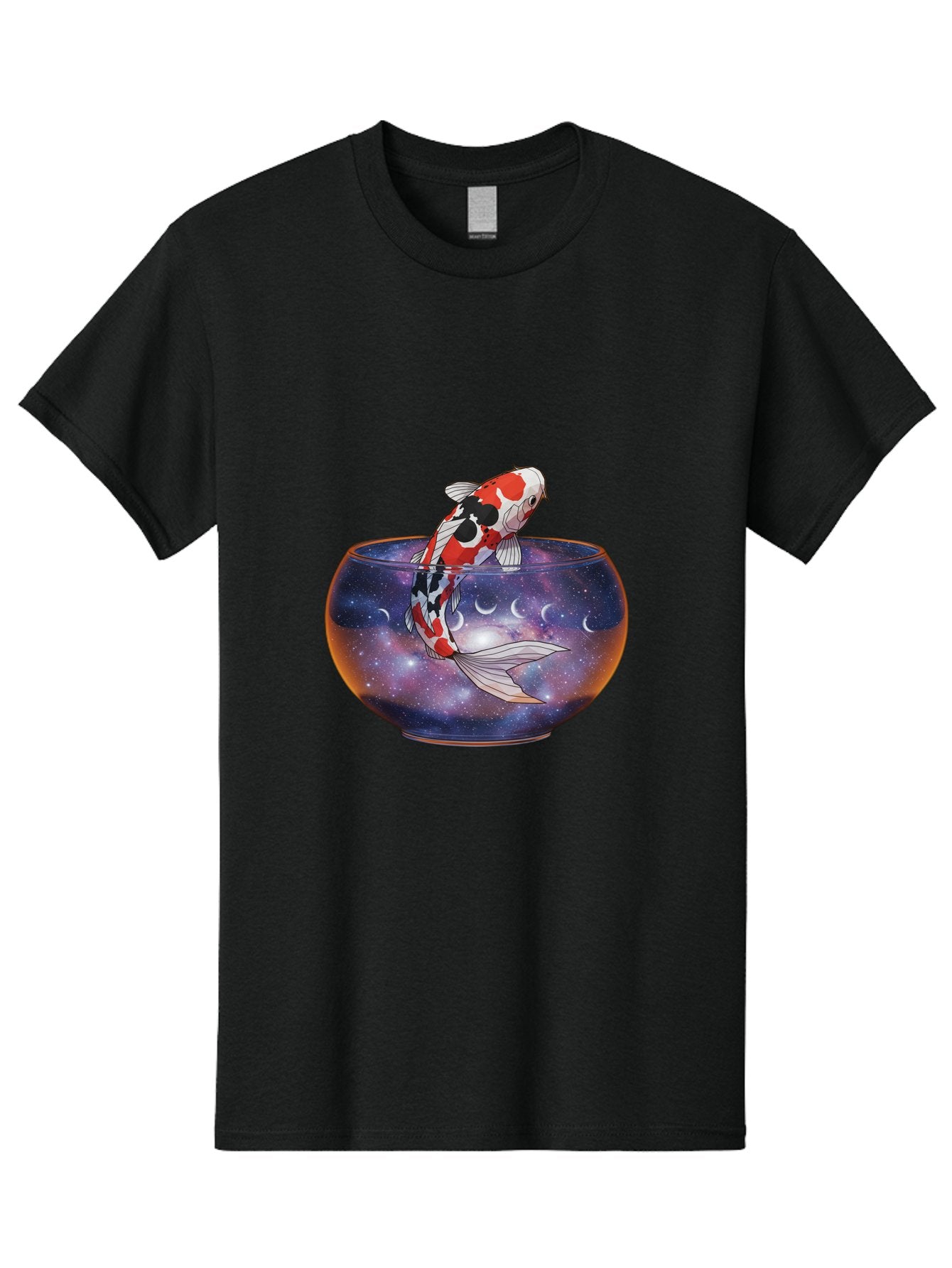 Koi-Fish-In-Galaxy-Bowl-1 Men'S Graphic Tee, 100% Cotton, Comfortable Casual Summer Wear, Machine Washable, Vintage Camera, Old Camera, Antique Camera, Black Camera, Classic Photography, Photography Equipment, Nostalgic Device, Film Camera, Bak793 8