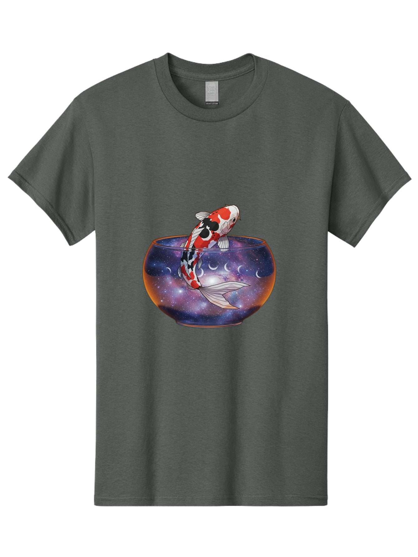 Koi-Fish-In-Galaxy-Bowl-1 Men'S Graphic Tee, 100% Cotton, Comfortable Casual Summer Wear, Machine Washable, Vintage Camera, Old Camera, Antique Camera, Black Camera, Classic Photography, Photography Equipment, Nostalgic Device, Film Camera, Bak793 4