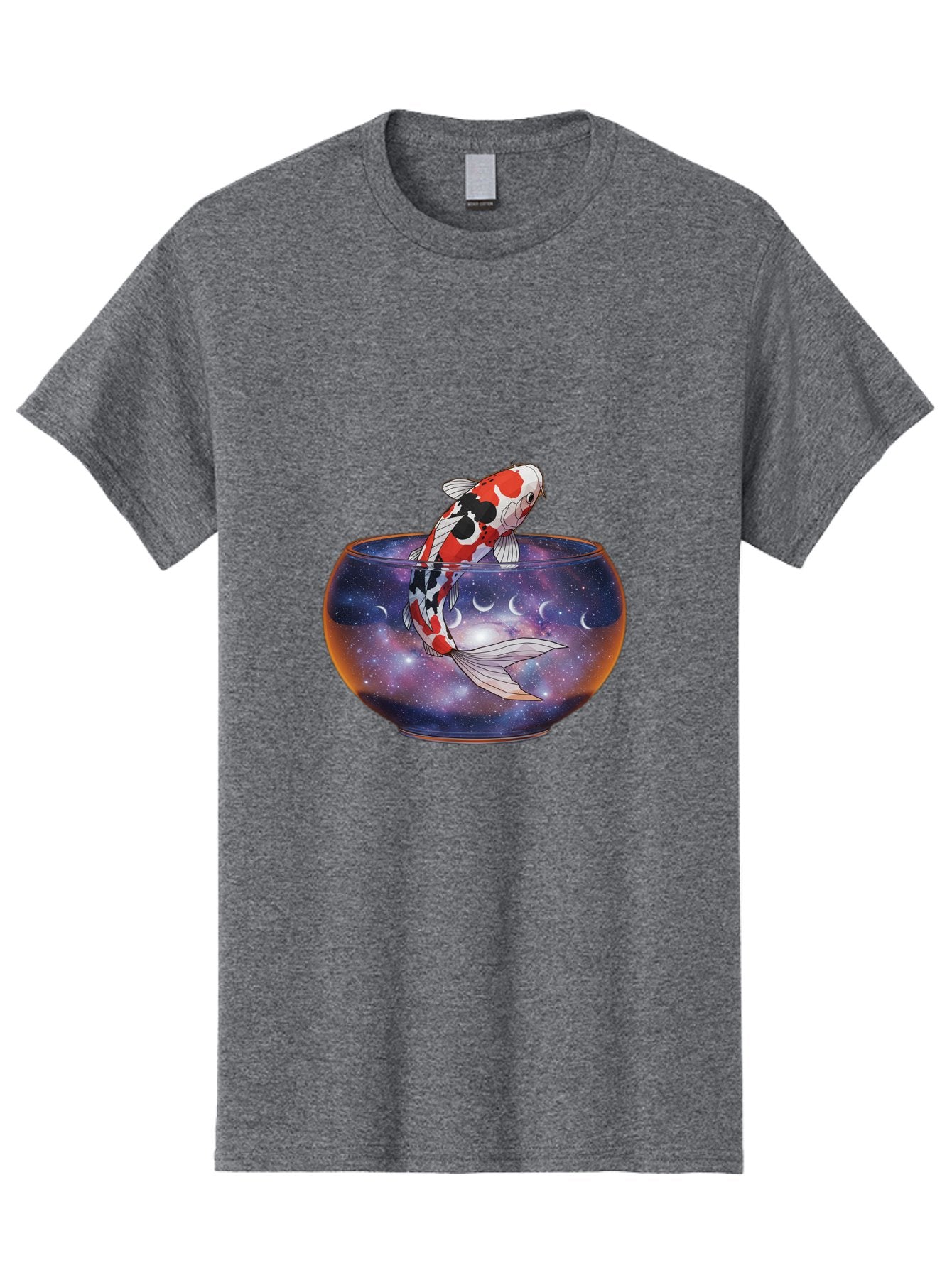 Koi-Fish-In-Galaxy-Bowl-1 Men'S Graphic Tee, 100% Cotton, Comfortable Casual Summer Wear, Machine Washable, Vintage Camera, Old Camera, Antique Camera, Black Camera, Classic Photography, Photography Equipment, Nostalgic Device, Film Camera, Bak793 5