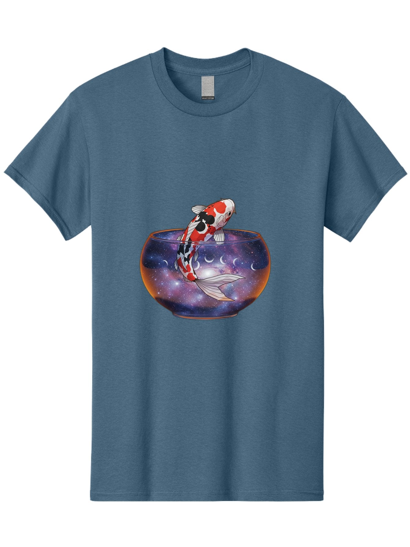 Koi-Fish-In-Galaxy-Bowl-1 Men'S Graphic Tee, 100% Cotton, Comfortable Casual Summer Wear, Machine Washable, Vintage Camera, Old Camera, Antique Camera, Black Camera, Classic Photography, Photography Equipment, Nostalgic Device, Film Camera, Bak793 14