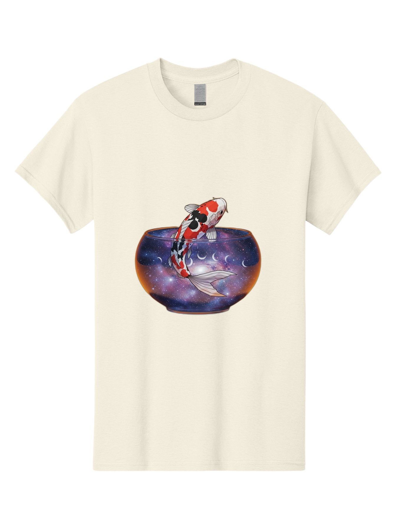 Koi-Fish-In-Galaxy-Bowl-1 Men'S Graphic Tee, 100% Cotton, Comfortable Casual Summer Wear, Machine Washable, Vintage Camera, Old Camera, Antique Camera, Black Camera, Classic Photography, Photography Equipment, Nostalgic Device, Film Camera, Bak793 10