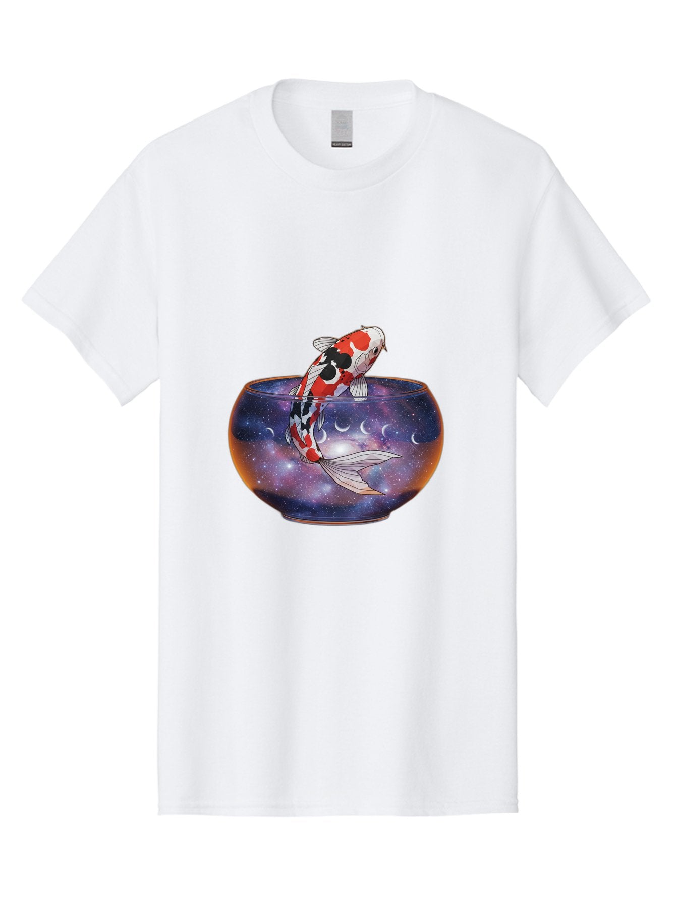 Koi-Fish-In-Galaxy-Bowl-1 Men'S Graphic Tee, 100% Cotton, Comfortable Casual Summer Wear, Machine Washable, Vintage Camera, Old Camera, Antique Camera, Black Camera, Classic Photography, Photography Equipment, Nostalgic Device, Film Camera, Bak793 9