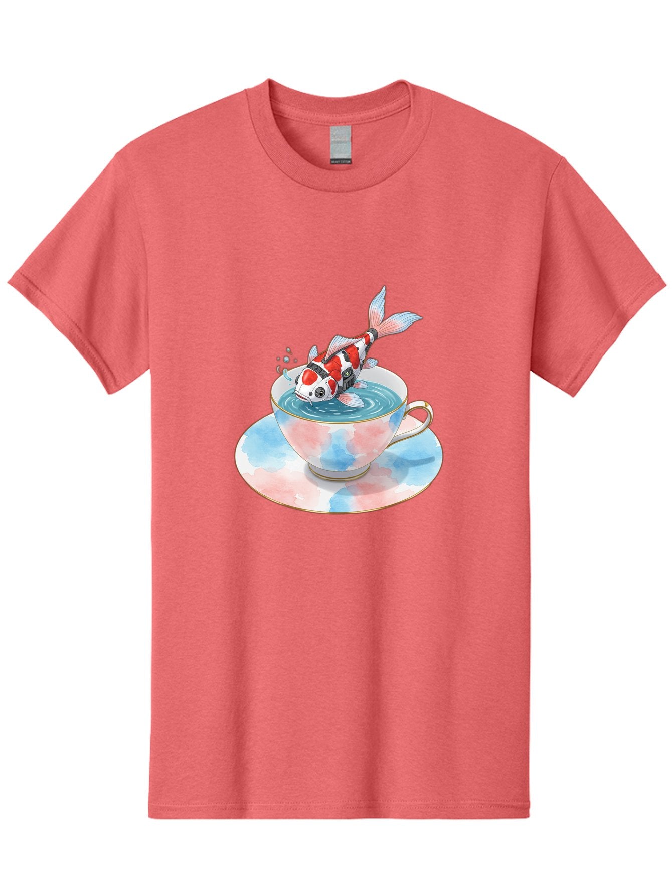 Koi-Fish-In-Teacup Men'S Graphic Tee, 100% Cotton, Comfortable Casual Summer Wear, Machine Washable, Vintage Camera, Old Camera, Antique Camera, Black Camera, Classic Photography, Photography Equipment, Nostalgic Device, Film Camera, Bak795 3