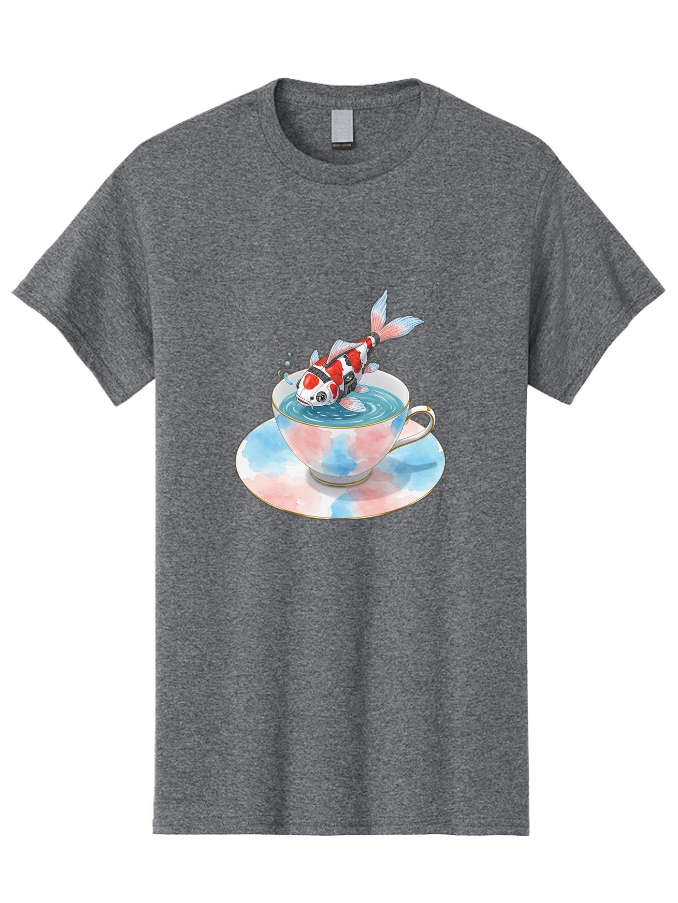 Koi-Fish-In-Teacup Men'S Graphic Tee, 100% Cotton, Comfortable Casual Summer Wear, Machine Washable, Vintage Camera, Old Camera, Antique Camera, Black Camera, Classic Photography, Photography Equipment, Nostalgic Device, Film Camera, Bak795 9