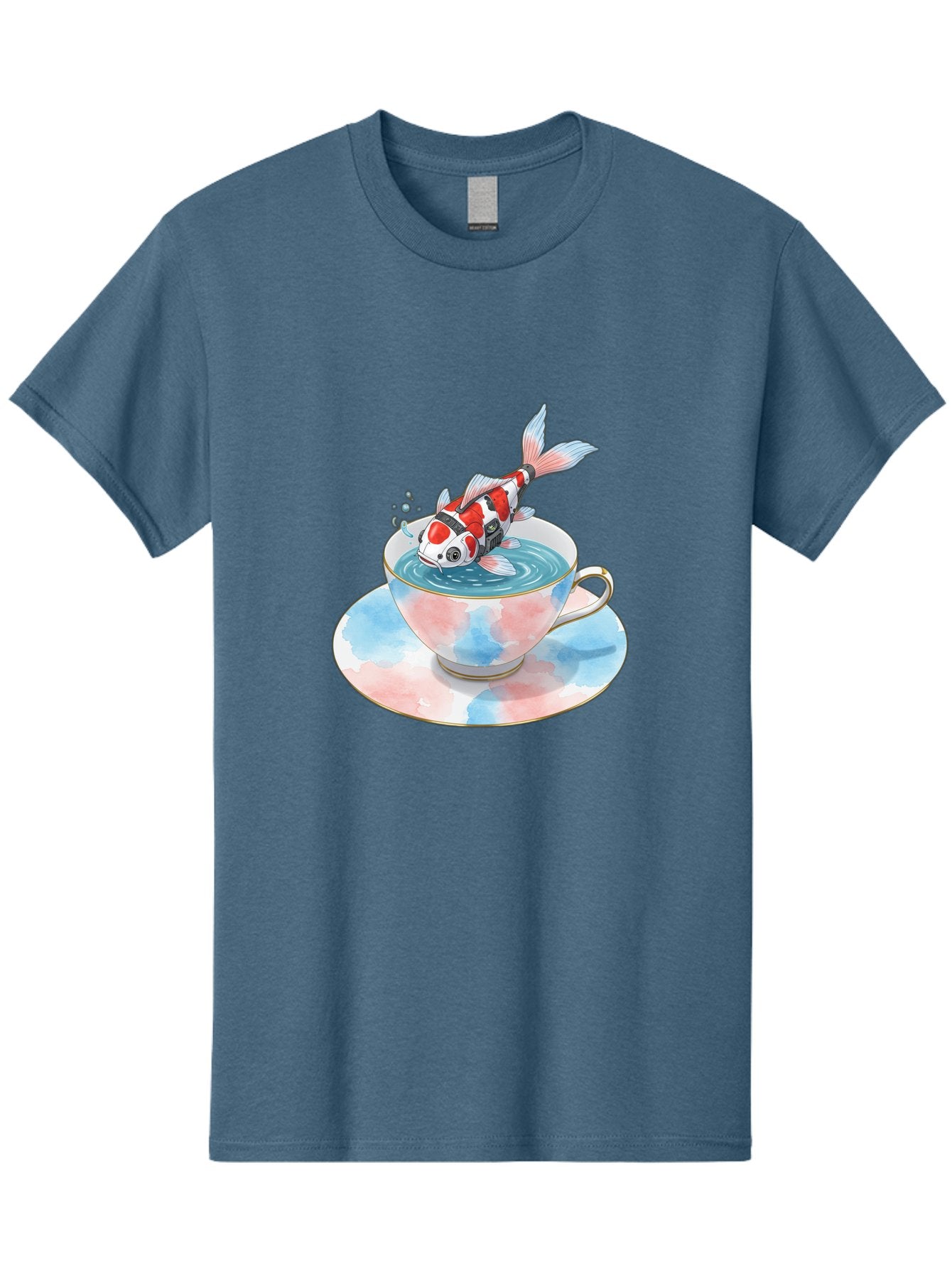 Koi-Fish-In-Teacup Men'S Graphic Tee, 100% Cotton, Comfortable Casual Summer Wear, Machine Washable, Vintage Camera, Old Camera, Antique Camera, Black Camera, Classic Photography, Photography Equipment, Nostalgic Device, Film Camera, Bak795 5