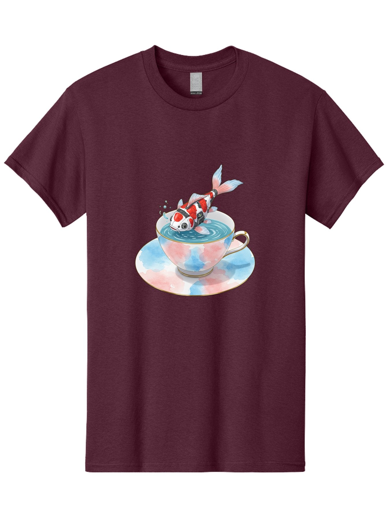 Koi-Fish-In-Teacup Men'S Graphic Tee, 100% Cotton, Comfortable Casual Summer Wear, Machine Washable, Vintage Camera, Old Camera, Antique Camera, Black Camera, Classic Photography, Photography Equipment, Nostalgic Device, Film Camera, Bak795 4