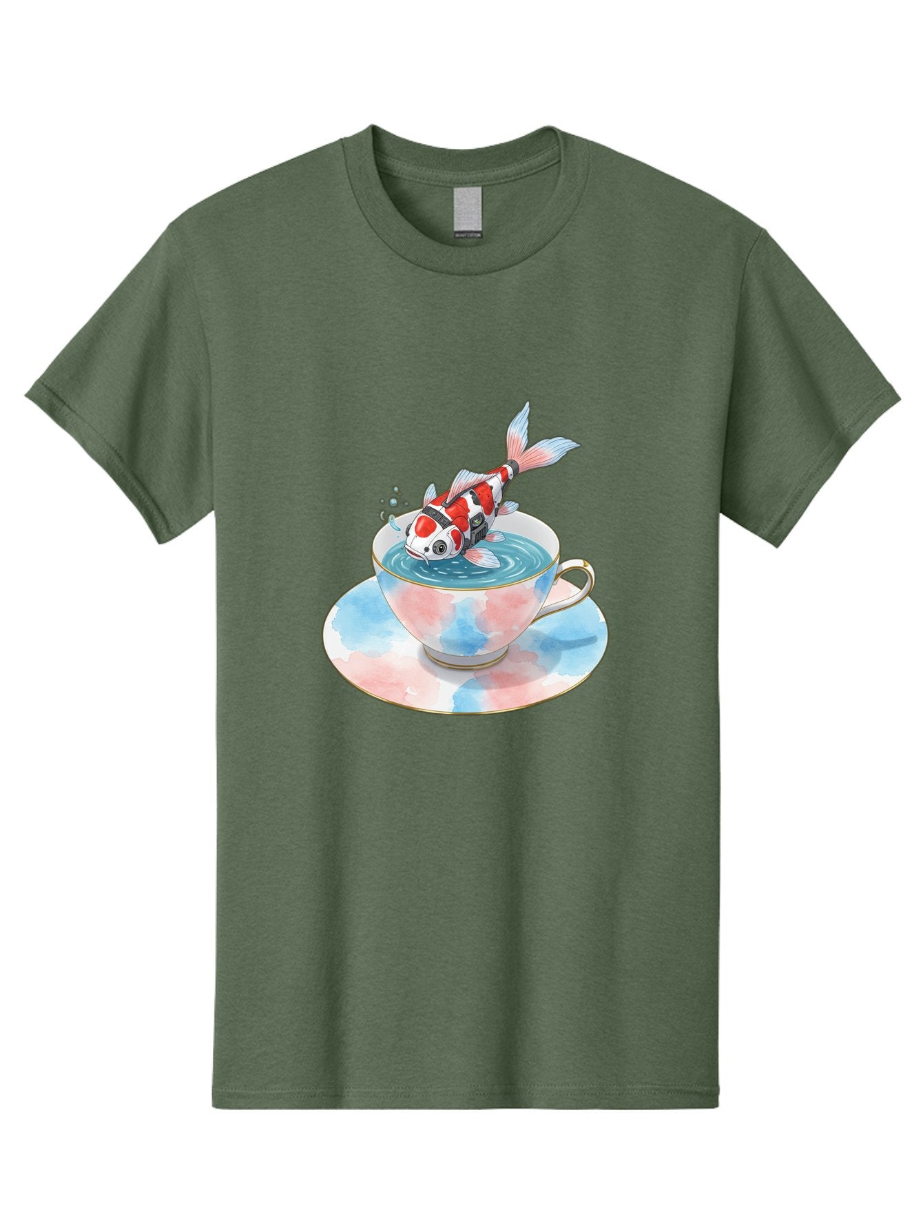 Koi-Fish-In-Teacup Men'S Graphic Tee, 100% Cotton, Comfortable Casual Summer Wear, Machine Washable, Vintage Camera, Old Camera, Antique Camera, Black Camera, Classic Photography, Photography Equipment, Nostalgic Device, Film Camera, Bak795 8