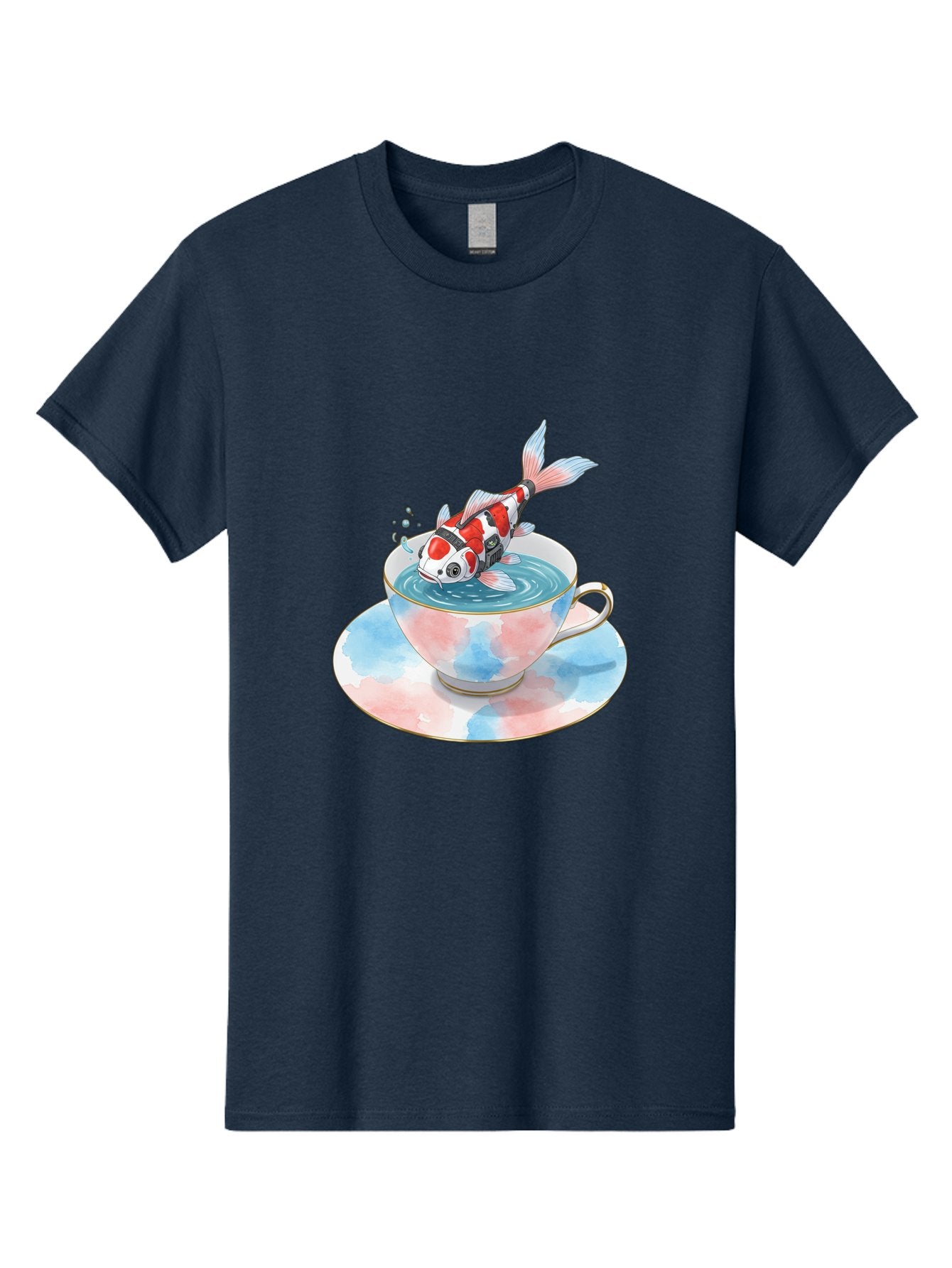 Koi-Fish-In-Teacup Men'S Graphic Tee, 100% Cotton, Comfortable Casual Summer Wear, Machine Washable, Vintage Camera, Old Camera, Antique Camera, Black Camera, Classic Photography, Photography Equipment, Nostalgic Device, Film Camera, Bak795 14