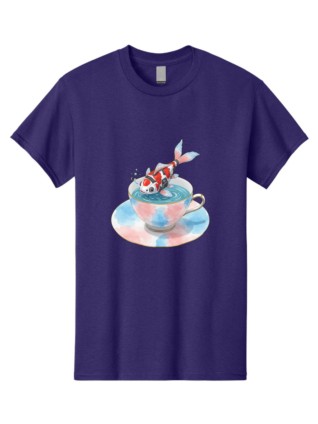 Koi-Fish-In-Teacup Men'S Graphic Tee, 100% Cotton, Comfortable Casual Summer Wear, Machine Washable, Vintage Camera, Old Camera, Antique Camera, Black Camera, Classic Photography, Photography Equipment, Nostalgic Device, Film Camera, Bak795