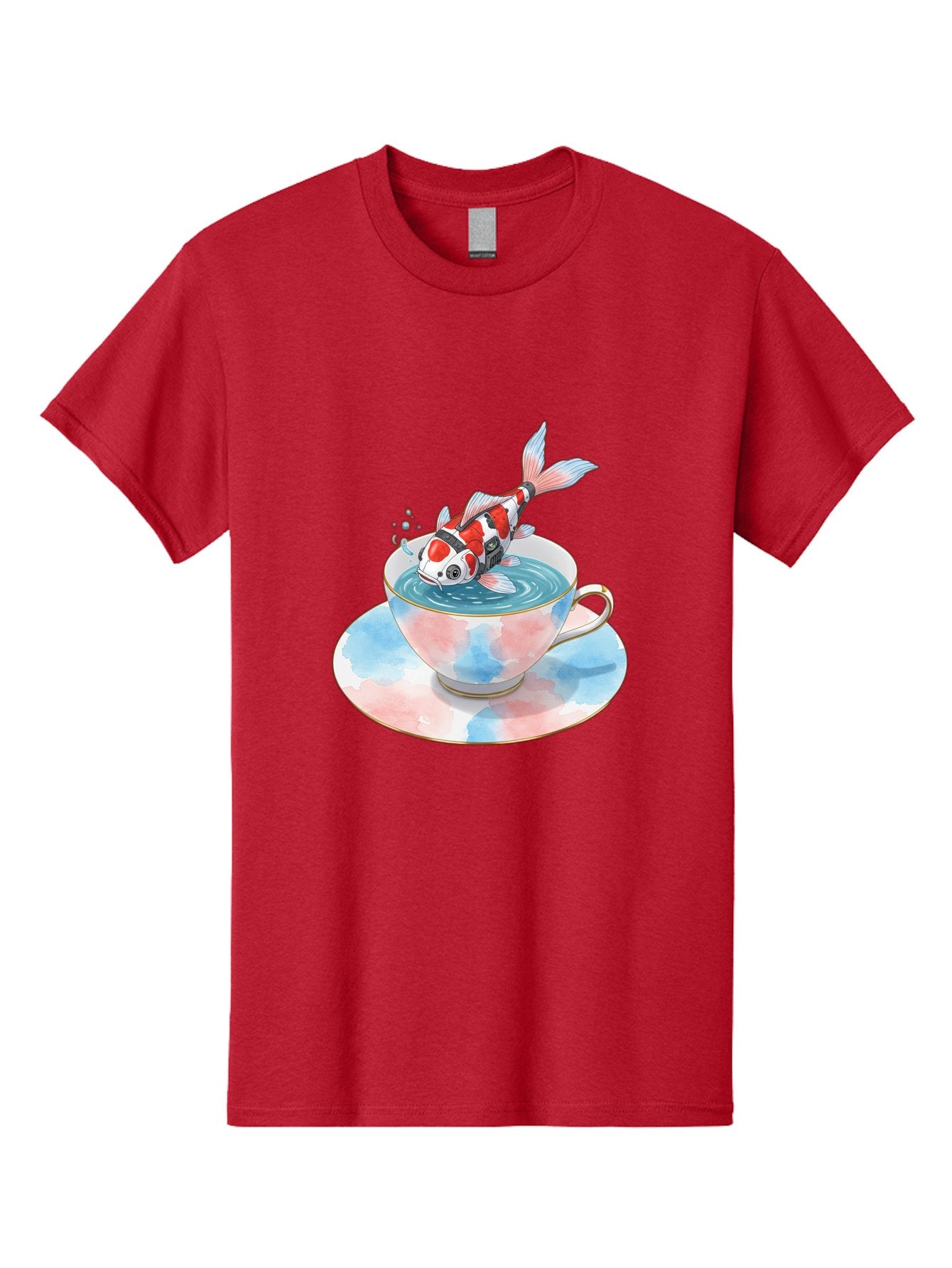 Koi-Fish-In-Teacup Men'S Graphic Tee, 100% Cotton, Comfortable Casual Summer Wear, Machine Washable, Vintage Camera, Old Camera, Antique Camera, Black Camera, Classic Photography, Photography Equipment, Nostalgic Device, Film Camera, Bak795 7