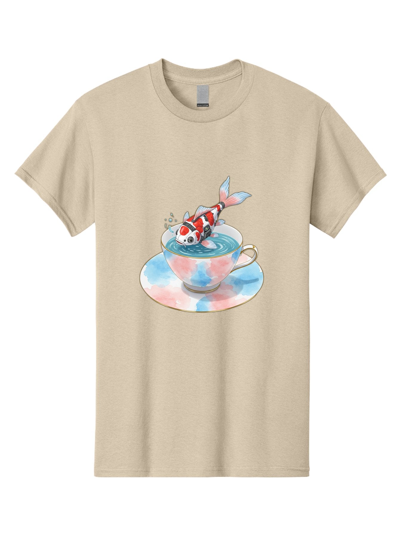 Koi-Fish-In-Teacup Men'S Graphic Tee, 100% Cotton, Comfortable Casual Summer Wear, Machine Washable, Vintage Camera, Old Camera, Antique Camera, Black Camera, Classic Photography, Photography Equipment, Nostalgic Device, Film Camera, Bak795 10