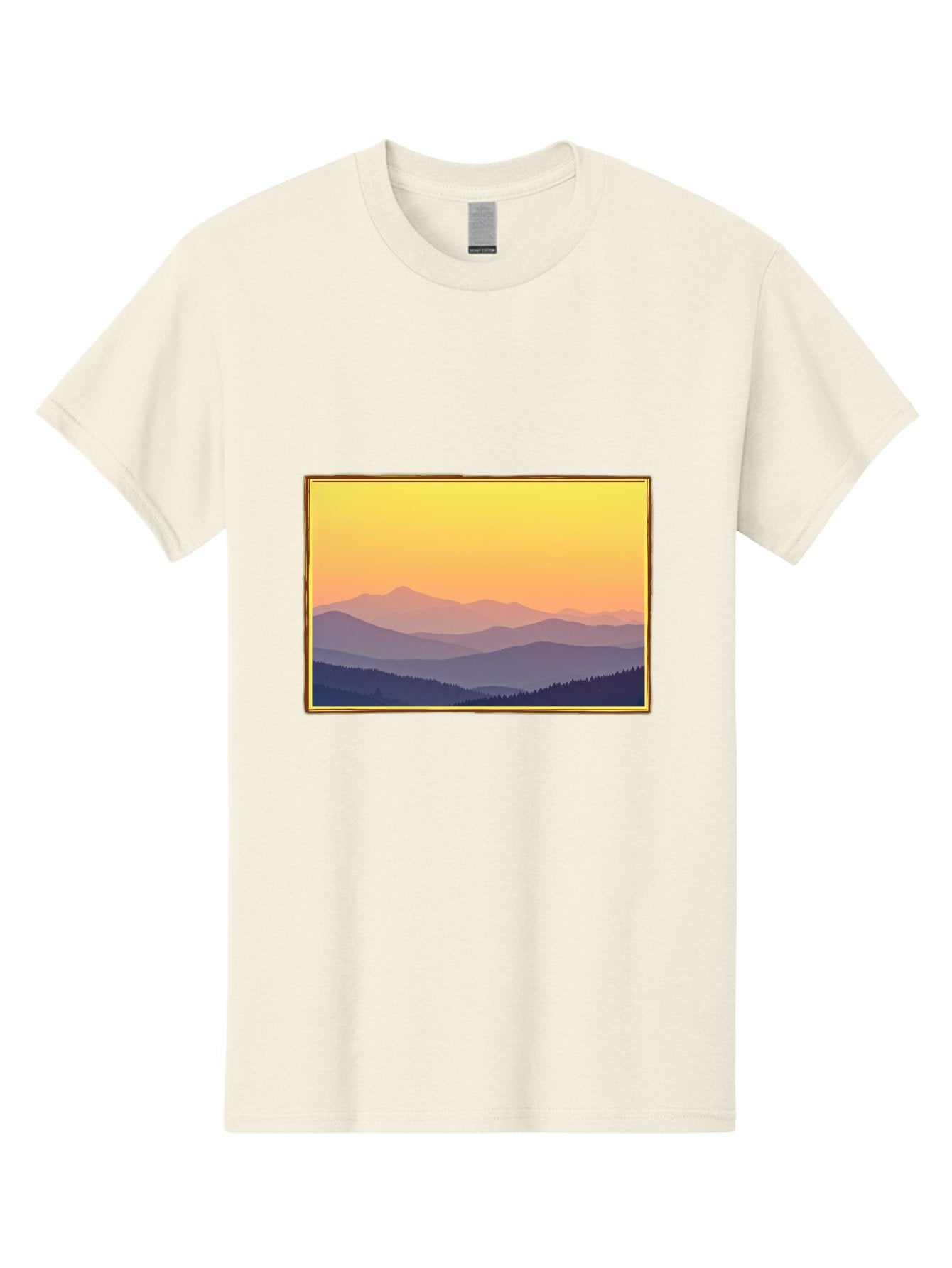 Layered-Mountains-At-Sunset Men'S Graphic Tee, 100% Cotton, Comfortable Casual Summer Wear, Machine Washable, Vintage Camera, Old Camera, Antique Camera, Black Camera, Classic Photography, Photography Equipment, Nostalgic Device, Film Camera, Bak802 15