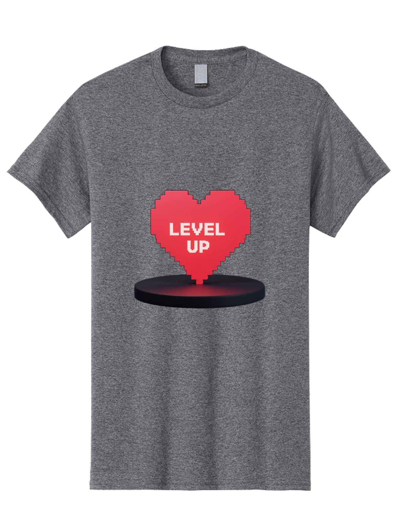 Level-Up-Heart Men'S Graphic Tee, 100% Cotton, Comfortable Casual Summer Wear, Machine Washable, Vintage Camera, Old Camera, Antique Camera, Black Camera, Classic Photography, Photography Equipment, Nostalgic Device, Film Camera, Camera Art Bak817