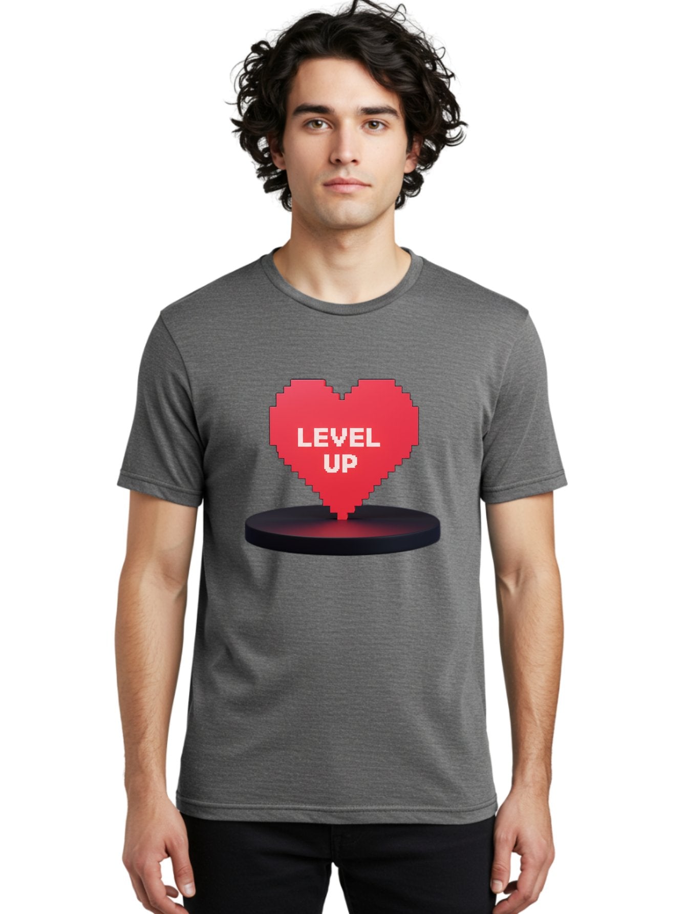 Level-Up-Heart Men'S Graphic Tee, 100% Cotton, Comfortable Casual Summer Wear, Machine Washable, Vintage Camera, Old Camera, Antique Camera, Black Camera, Classic Photography, Photography Equipment, Nostalgic Device, Film Camera, Camera Art Bak817 21