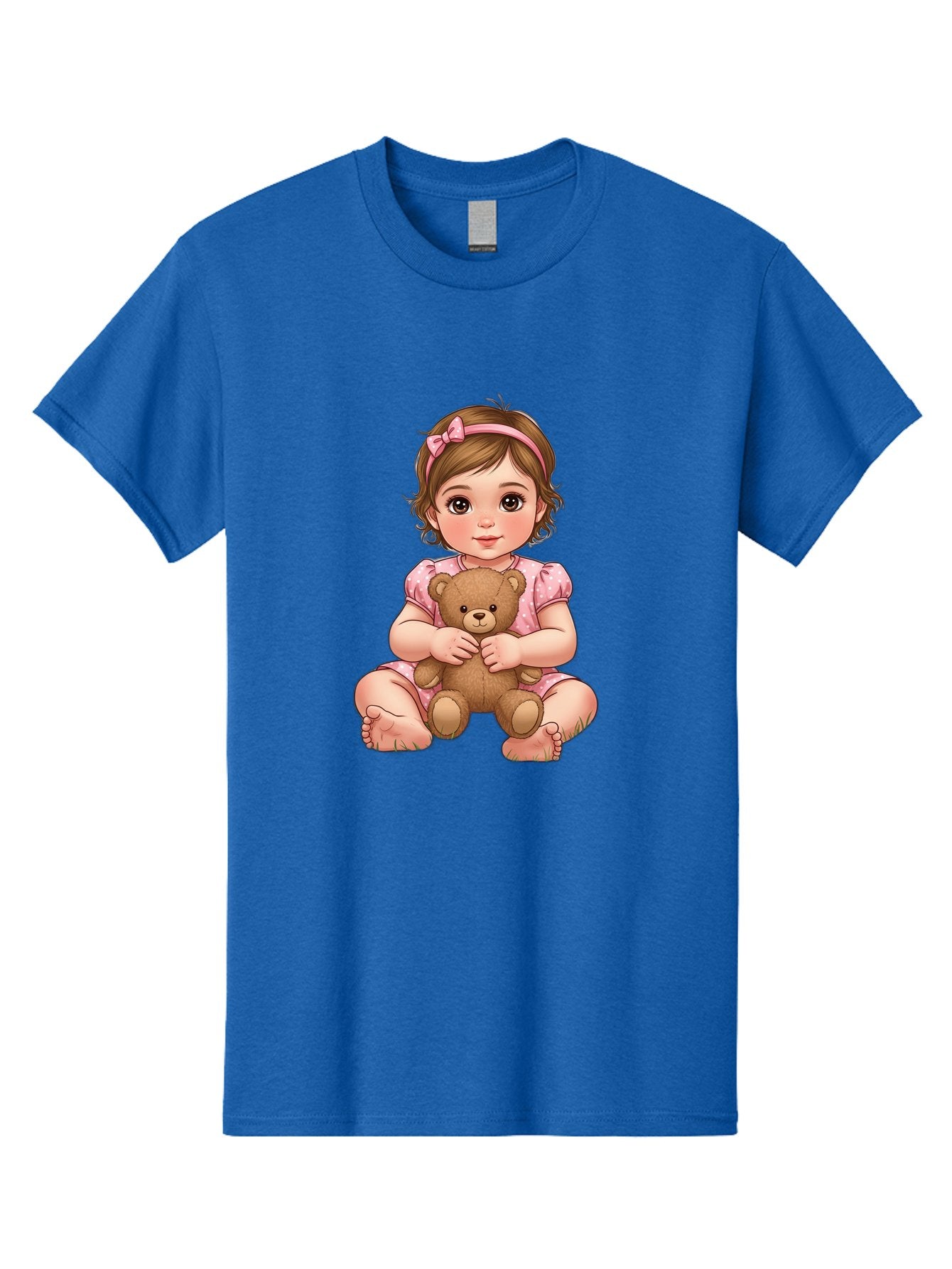 Little-Girl-Hugging-Teddy-Bear-2 Men'S Graphic Tee, 100% Cotton, Comfortable Casual Summer Wear, Machine Washable, Vintage Camera, Old Camera, Antique Camera, Black Camera, Classic Photography, Photography Equipment, Nostalgic Device, Bak820 4