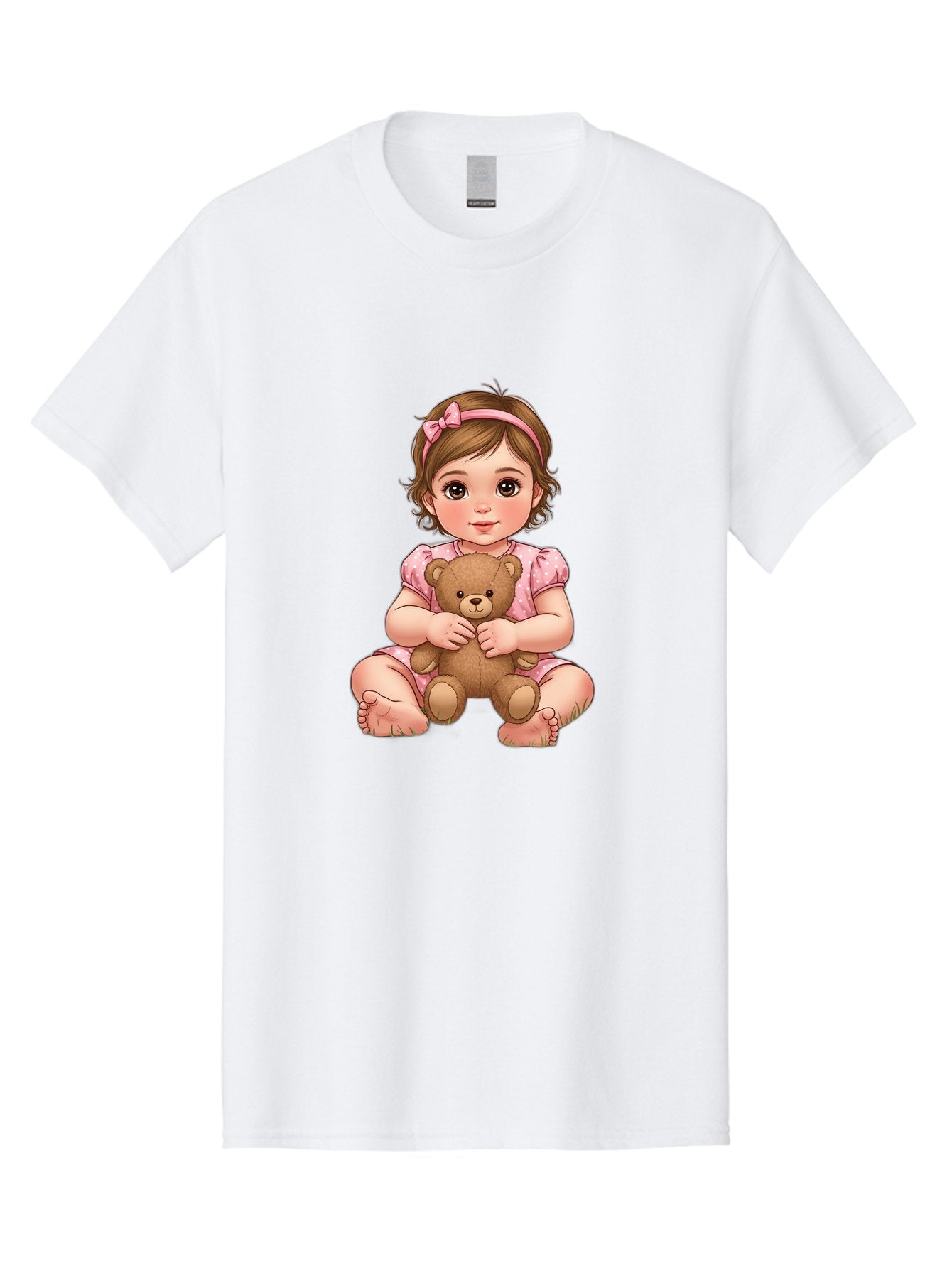 Little-Girl-Hugging-Teddy-Bear-2 Men'S Graphic Tee, 100% Cotton, Comfortable Casual Summer Wear, Machine Washable, Vintage Camera, Old Camera, Antique Camera, Black Camera, Classic Photography, Photography Equipment, Nostalgic Device, Bak820 9