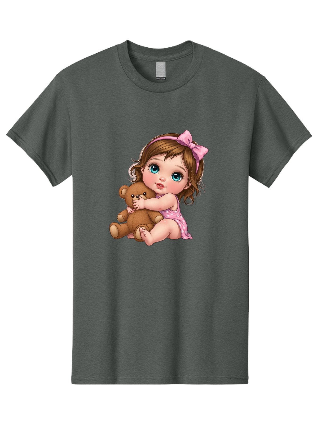 Little-Girl-Hugging-Teddy-Bear Men'S Graphic Tee, 100% Cotton, Comfortable Casual Summer Wear, Machine Washable, Vintage Camera, Old Camera, Antique Camera, Black Camera, Classic Photography, Photography Equipment, Nostalgic Device, Bak821