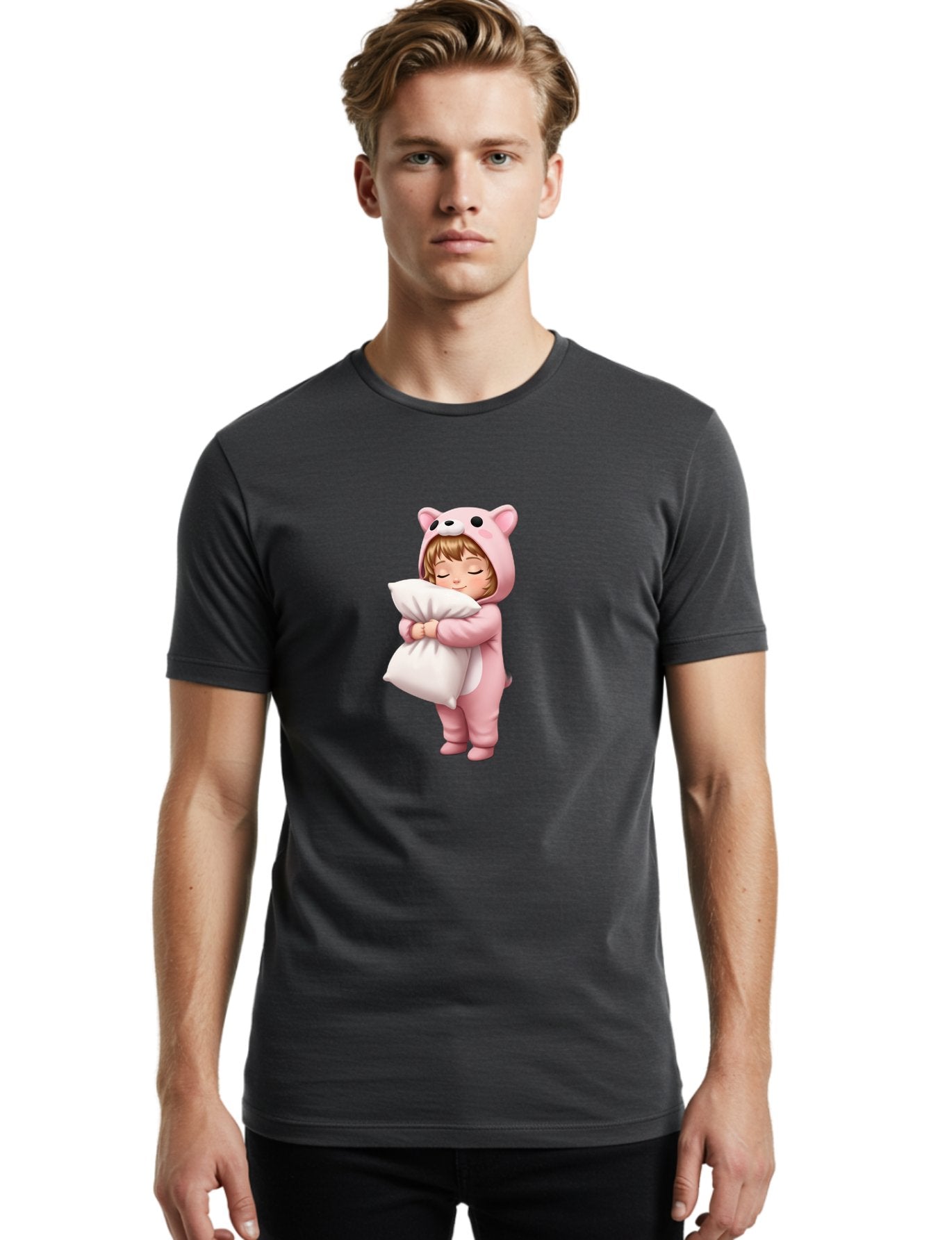Little-Girl-In-Pig-Onesie Men'S Graphic Tee, 100% Cotton, Comfortable Casual Summer Wear, Machine Washable, Vintage Camera, Old Camera, Antique Camera, Black Camera, Classic Photography, Photography Equipment, Nostalgic Device, Film Camera, Bak822 25