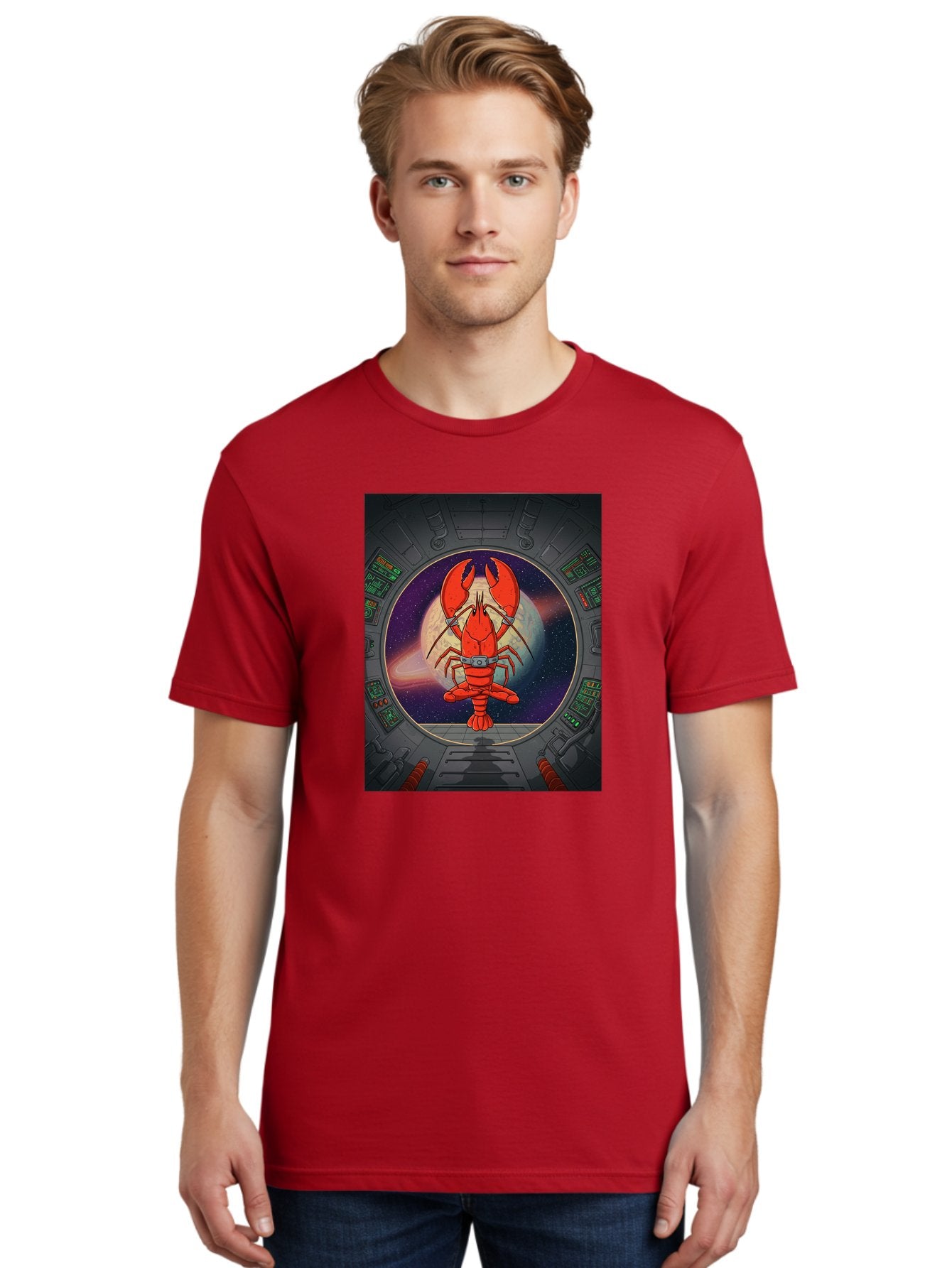 Lobster-In-Space Men'S Graphic Tee, 100% Cotton, Comfortable Casual Summer Wear, Machine Washable, Vintage Camera, Old Camera, Antique Camera, Black Camera, Classic Photography, Photography Equipment, Nostalgic Device, Film Camera, Camera Art Bak832 20