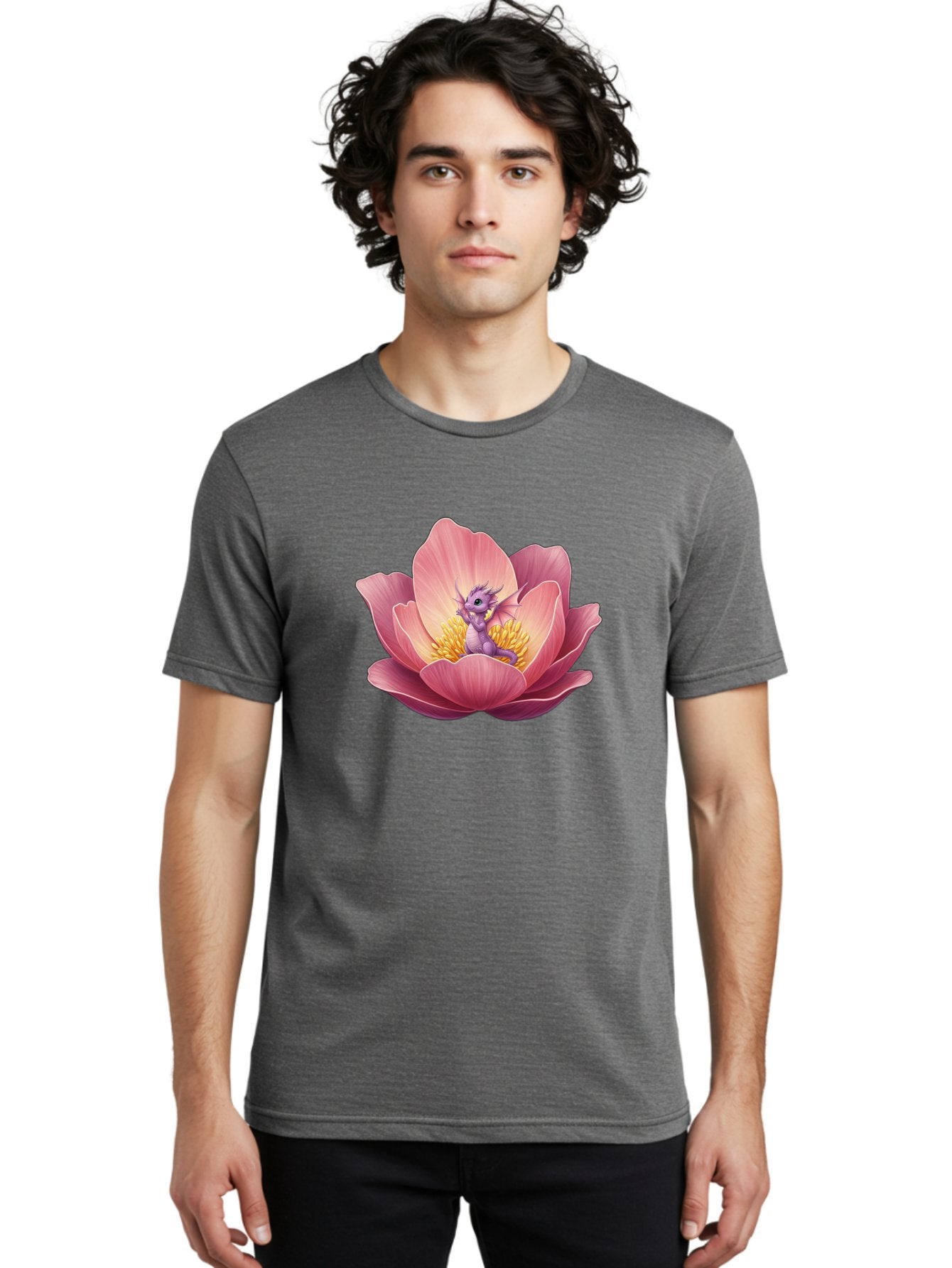 Lotus-Dragon-1 Men'S Graphic Tee, 100% Cotton, Comfortable Casual Summer Wear, Machine Washable, Vintage Camera, Old Camera, Antique Camera, Black Camera, Classic Photography, Photography Equipment, Nostalgic Device, Film Camera, Camera Art Bak835 16