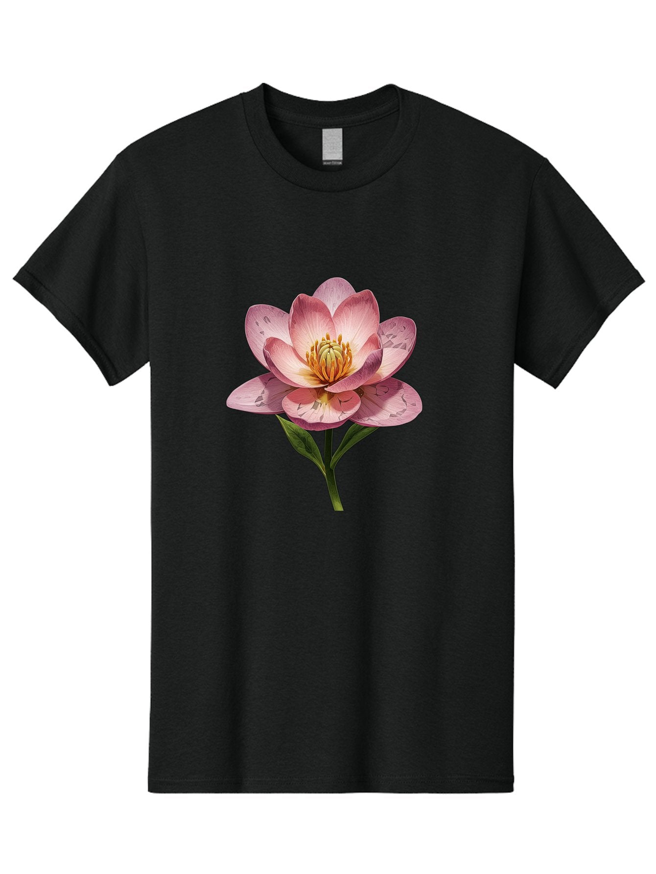Lotus-Flower-2 Men'S Graphic Tee, 100% Cotton, Comfortable Casual Summer Wear, Machine Washable, Vintage Camera, Old Camera, Antique Camera, Black Camera, Classic Photography, Photography Equipment, Nostalgic Device, Film Camera, Camera Art Bak838