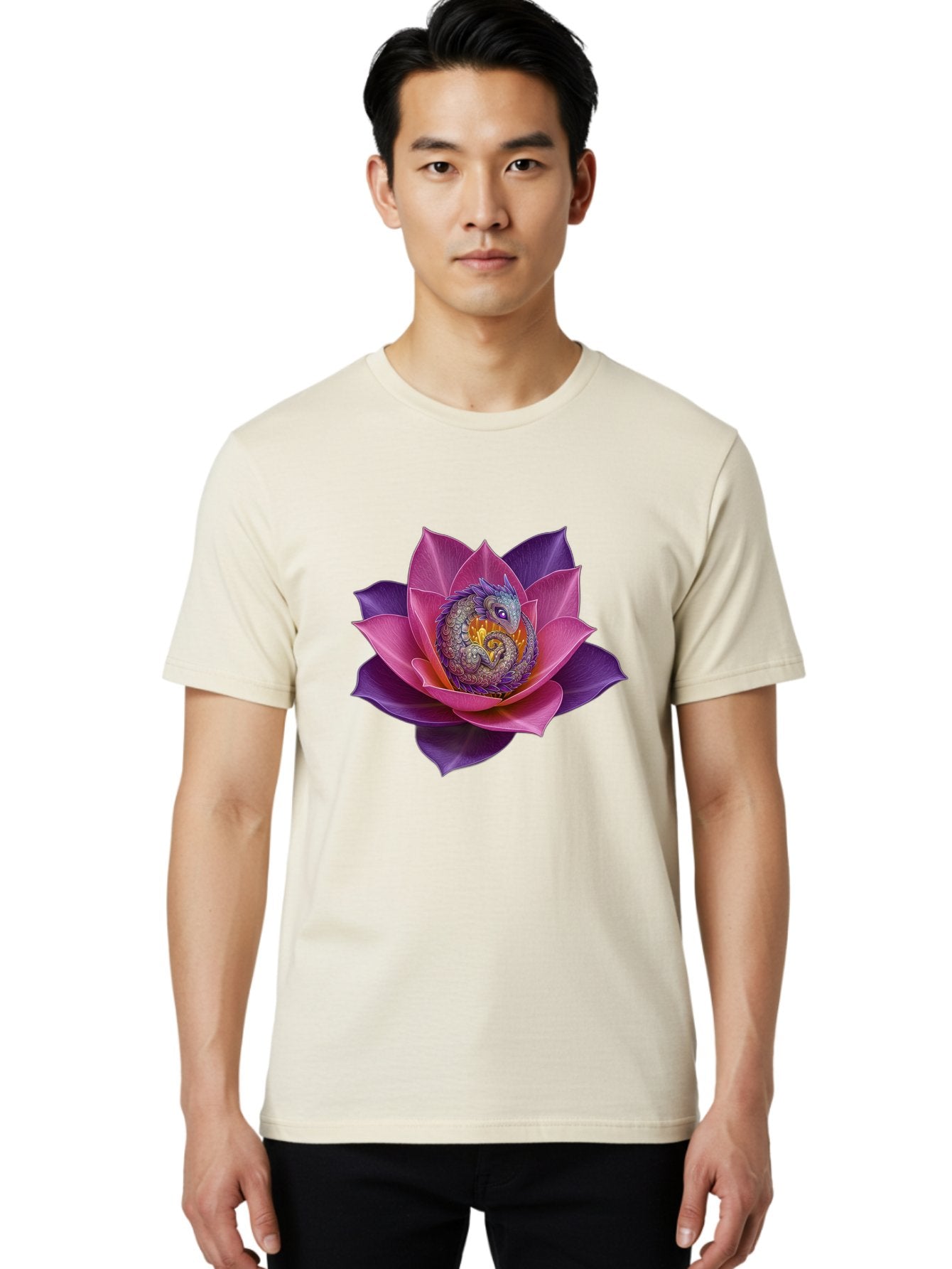 Lotus-Flower-With-Dragon Men'S Graphic Tee, 100% Cotton, Comfortable Casual Summer Wear, Machine Washable, Vintage Camera, Old Camera, Antique Camera, Black Camera, Classic Photography, Photography Equipment, Nostalgic Device, Film Camera, Bak840 23