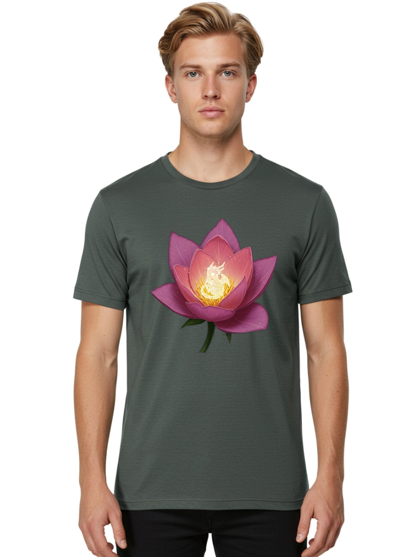 Lotus-Flower Men'S Graphic Tee, 100% Cotton, Comfortable Casual Summer Wear, Machine Washable, Vintage Camera, Old Camera, Antique Camera, Black Camera, Classic Photography, Photography Equipment, Nostalgic Device, Film Camera, Camera Art Bak841 25