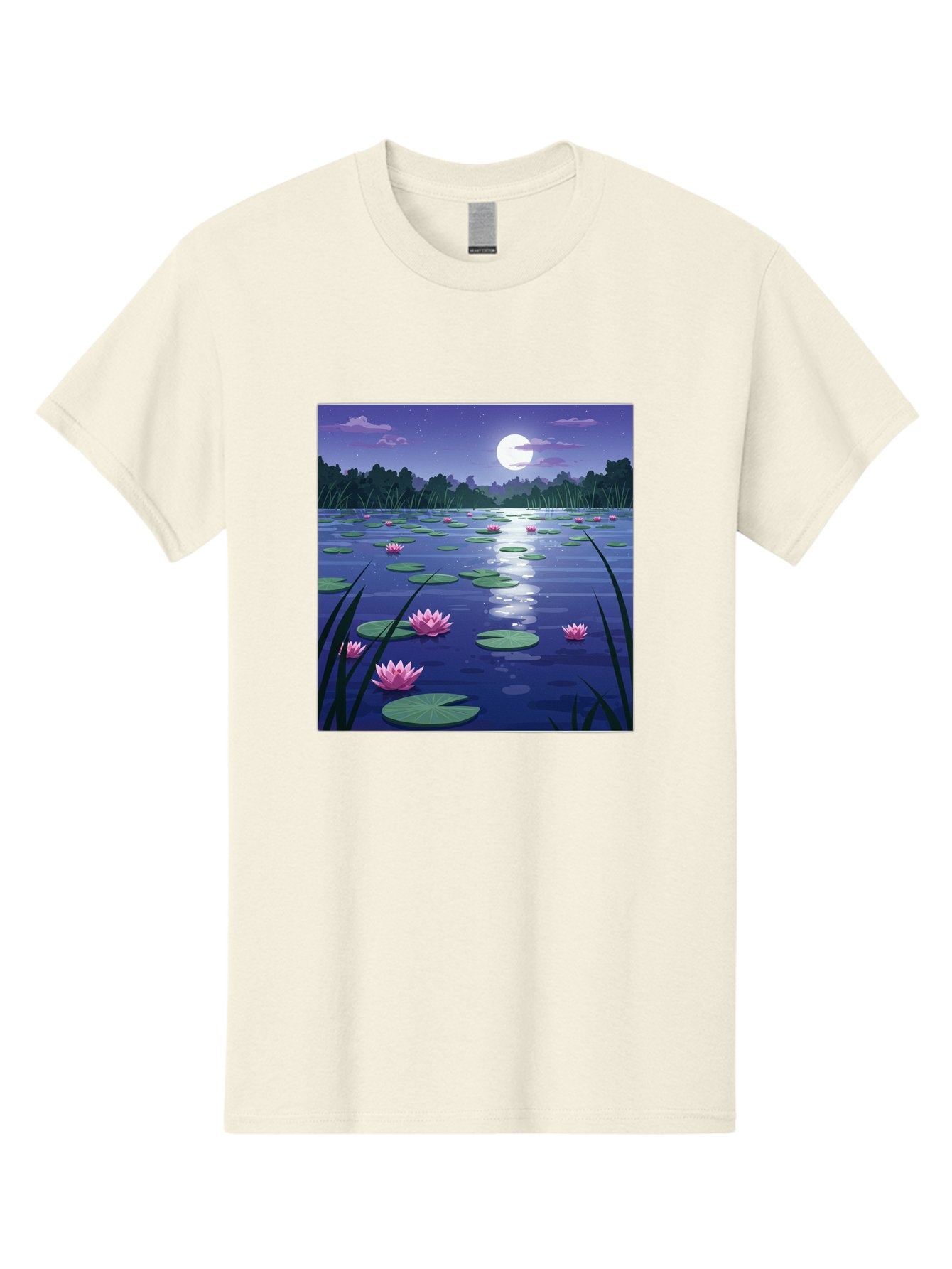 Lotus-Flowers-Under-Moonlight Men'S Graphic Tee, 100% Cotton, Comfortable Casual Summer Wear, Machine Washable, Vintage Camera, Old Camera, Antique Camera, Black Camera, Classic Photography, Photography Equipment, Nostalgic Device, Bak842 5