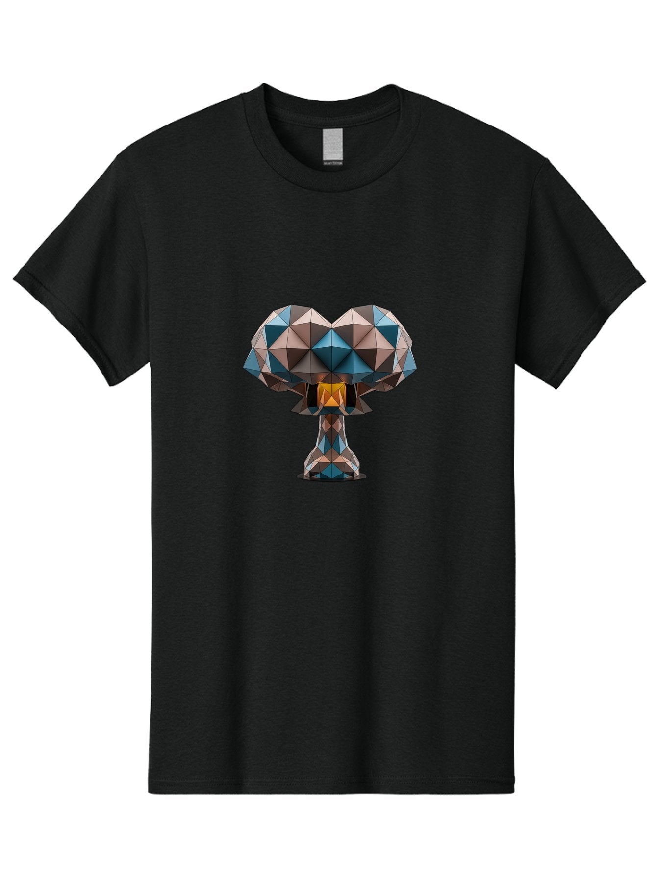 Low-Poly-Mushroom Men'S Graphic Tee, 100% Cotton, Comfortable Casual Summer Wear, Machine Washable, Vintage Camera, Old Camera, Antique Camera, Black Camera, Classic Photography, Photography Equipment, Nostalgic Device, Film Camera, Camera Art Bak848