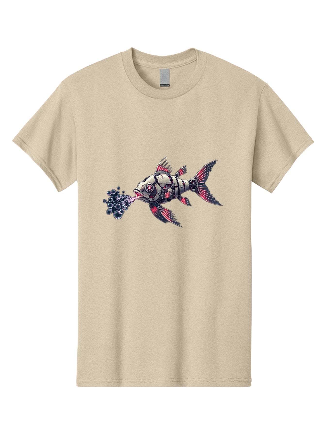 Mechanical-Fish-1 Men'S Graphic Tee, 100% Cotton, Comfortable Casual Summer Wear, Machine Washable, Vintage Camera, Old Camera, Antique Camera, Black Camera, Classic Photography, Photography Equipment, Nostalgic Device, Film Camera, Camera Art Bak856 6