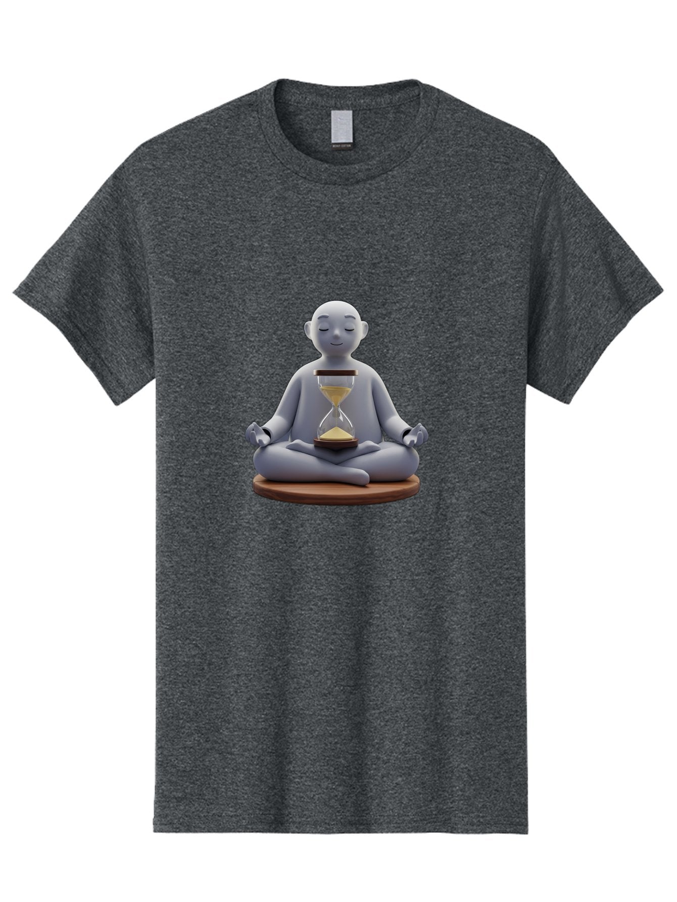 Meditating-Figure-With-Hourglass Men'S Graphic Tee, 100% Cotton, Comfortable Casual Summer Wear, Machine Washable, Vintage Camera, Old Camera, Antique Camera, Black Camera, Classic Photography, Photography Equipment, Nostalgic Device, Bak859 10