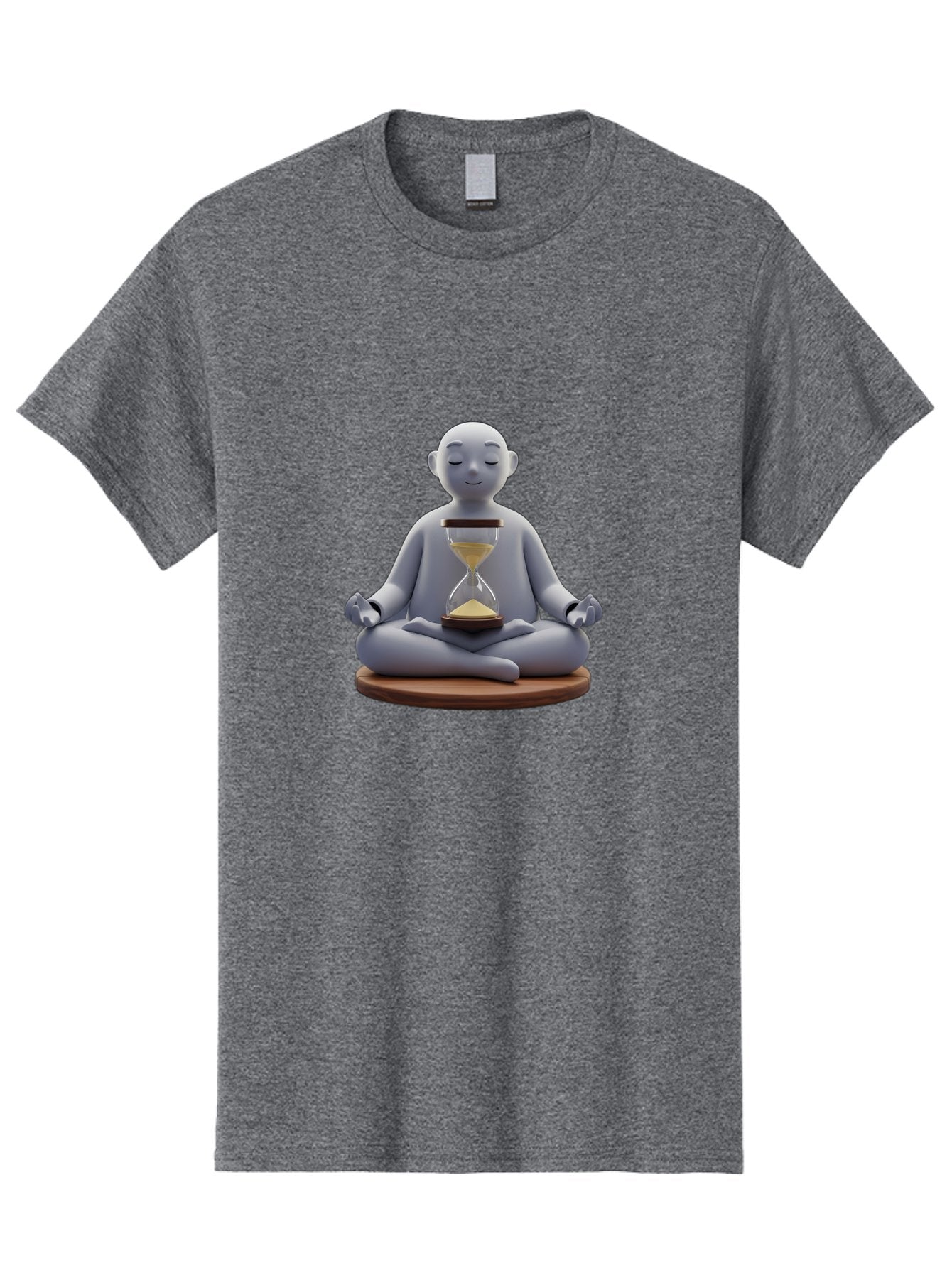 Meditating-Figure-With-Hourglass Men'S Graphic Tee, 100% Cotton, Comfortable Casual Summer Wear, Machine Washable, Vintage Camera, Old Camera, Antique Camera, Black Camera, Classic Photography, Photography Equipment, Nostalgic Device, Bak859 4