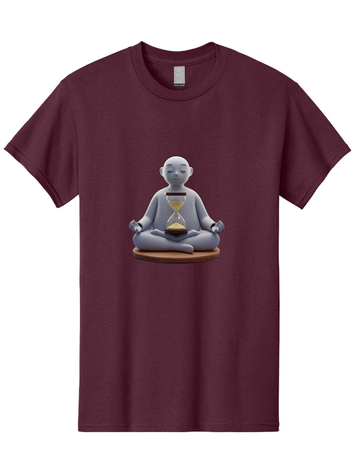 Meditating-Figure-With-Hourglass Men'S Graphic Tee, 100% Cotton, Comfortable Casual Summer Wear, Machine Washable, Vintage Camera, Old Camera, Antique Camera, Black Camera, Classic Photography, Photography Equipment, Nostalgic Device, Bak859 7