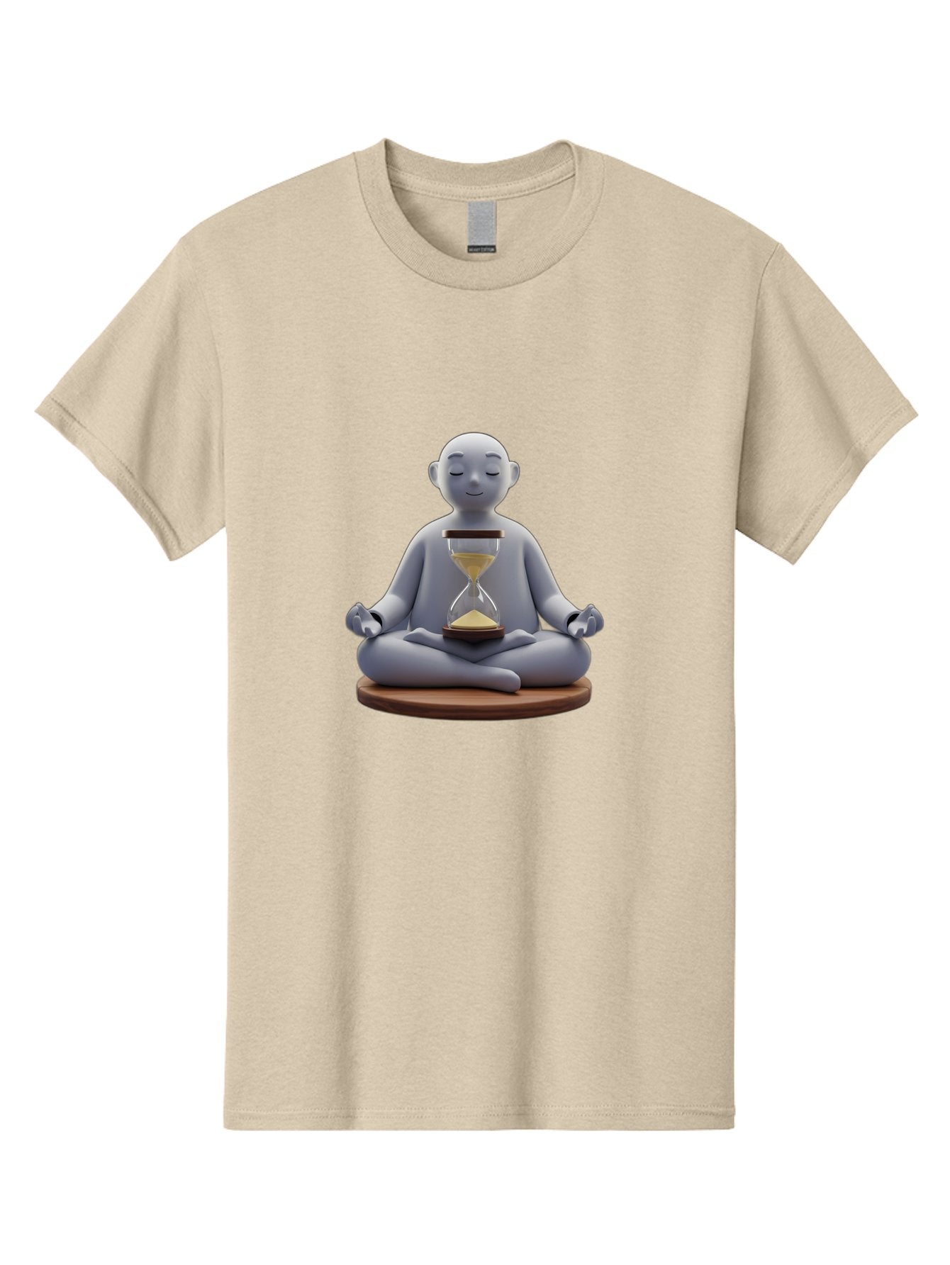 Meditating-Figure-With-Hourglass Men'S Graphic Tee, 100% Cotton, Comfortable Casual Summer Wear, Machine Washable, Vintage Camera, Old Camera, Antique Camera, Black Camera, Classic Photography, Photography Equipment, Nostalgic Device, Bak859 11