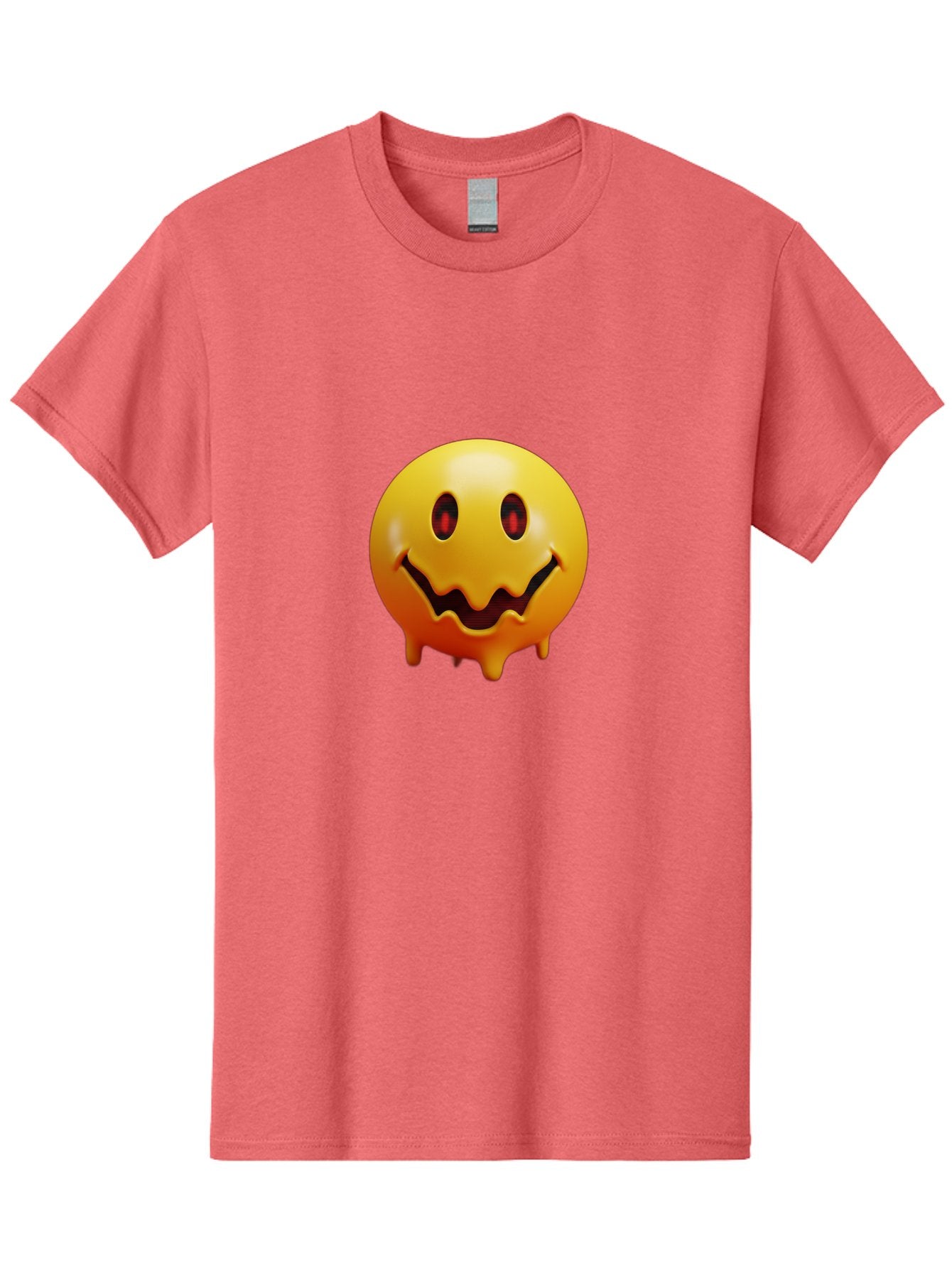 Melting-Smiley-Face Men'S Graphic Tee, 100% Cotton, Comfortable Casual Summer Wear, Machine Washable, Vintage Camera, Old Camera, Antique Camera, Black Camera, Classic Photography, Photography Equipment, Nostalgic Device, Film Camera, Bak874 3