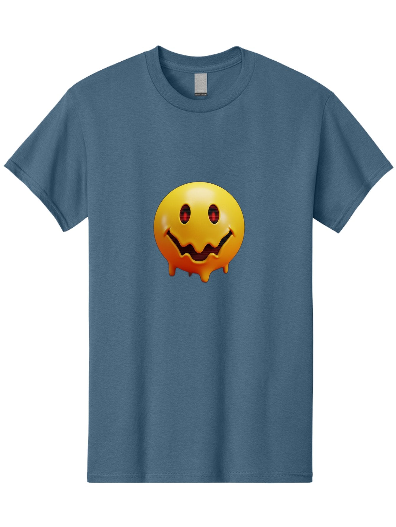 Melting-Smiley-Face Men'S Graphic Tee, 100% Cotton, Comfortable Casual Summer Wear, Machine Washable, Vintage Camera, Old Camera, Antique Camera, Black Camera, Classic Photography, Photography Equipment, Nostalgic Device, Film Camera, Bak874 6
