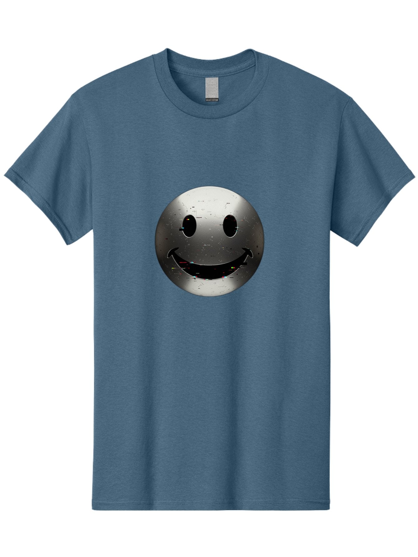 Metal-Smiley-Face Men'S Graphic Tee, 100% Cotton, Comfortable Casual Summer Wear, Machine Washable, Vintage Camera, Old Camera, Antique Camera, Black Camera, Classic Photography, Photography Equipment, Nostalgic Device, Film Camera, Camera Art Bak878 13