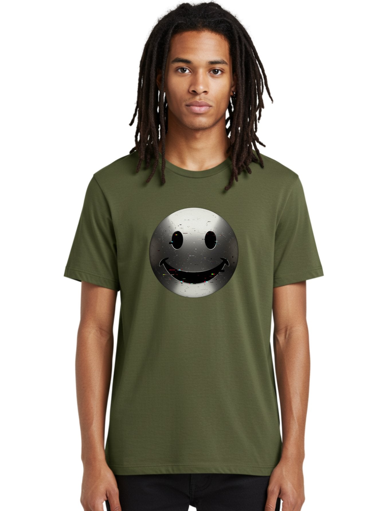 Metal-Smiley-Face Men'S Graphic Tee, 100% Cotton, Comfortable Casual Summer Wear, Machine Washable, Vintage Camera, Old Camera, Antique Camera, Black Camera, Classic Photography, Photography Equipment, Nostalgic Device, Film Camera, Camera Art Bak878 27
