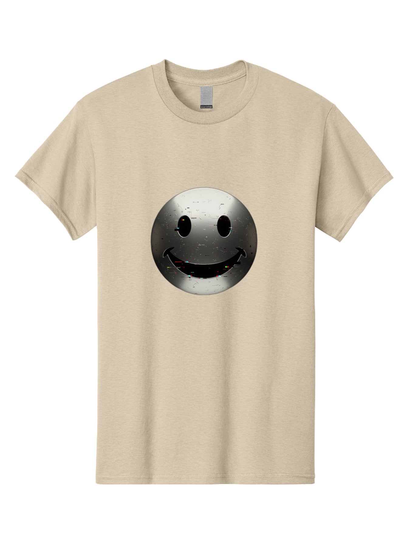 Metal-Smiley-Face Men'S Graphic Tee, 100% Cotton, Comfortable Casual Summer Wear, Machine Washable, Vintage Camera, Old Camera, Antique Camera, Black Camera, Classic Photography, Photography Equipment, Nostalgic Device, Film Camera, Camera Art Bak878 3