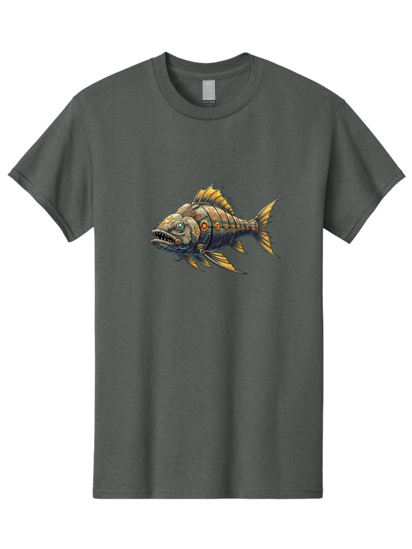 Metallic-Fish-1 Men'S Graphic Tee, 100% Cotton, Comfortable Casual Summer Wear, Machine Washable, Vintage Camera, Old Camera, Antique Camera, Black Camera, Classic Photography, Photography Equipment, Nostalgic Device, Film Camera, Camera Art Bak882 11