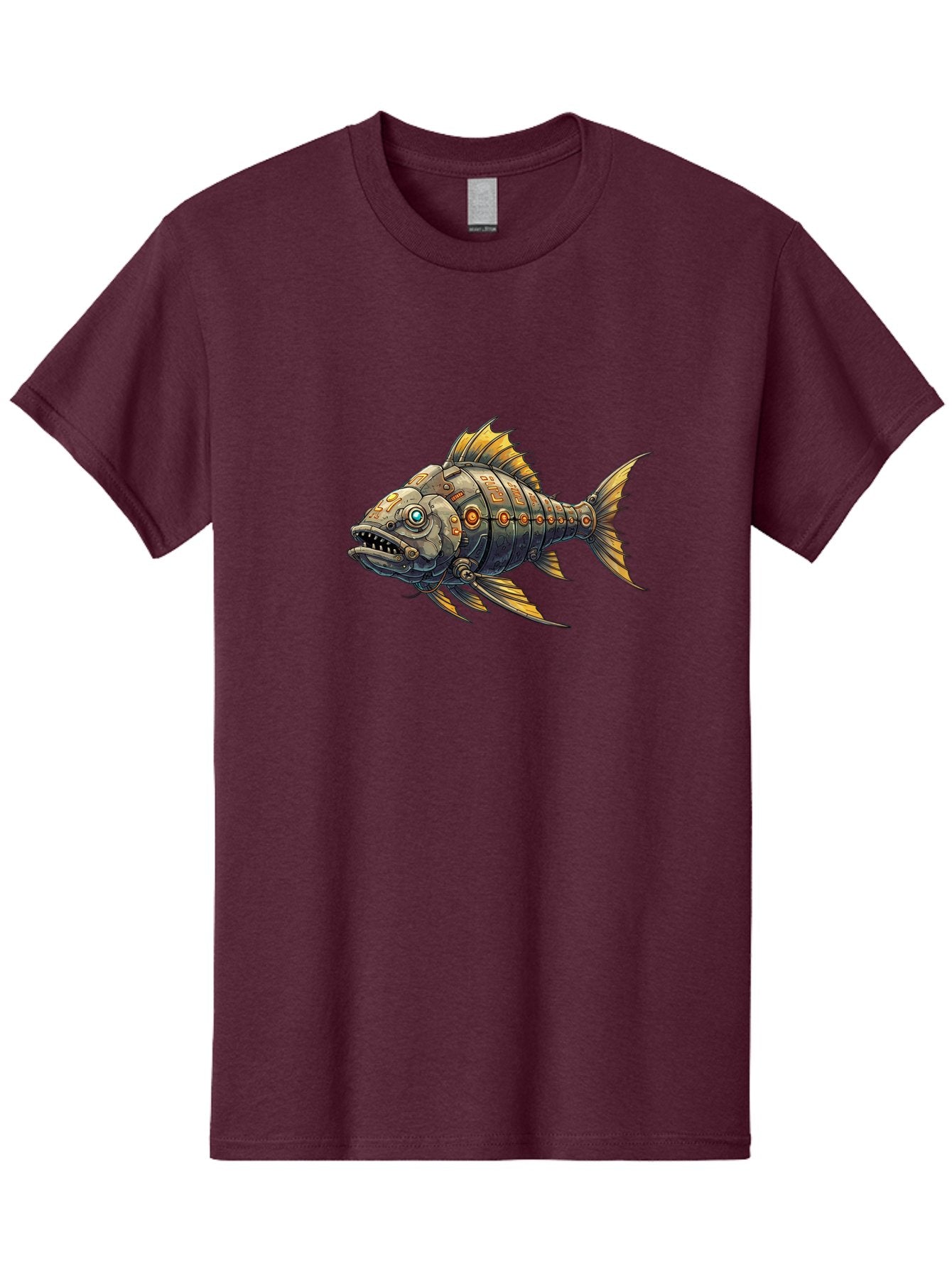 Metallic-Fish-1 Men'S Graphic Tee, 100% Cotton, Comfortable Casual Summer Wear, Machine Washable, Vintage Camera, Old Camera, Antique Camera, Black Camera, Classic Photography, Photography Equipment, Nostalgic Device, Film Camera, Camera Art Bak882 3